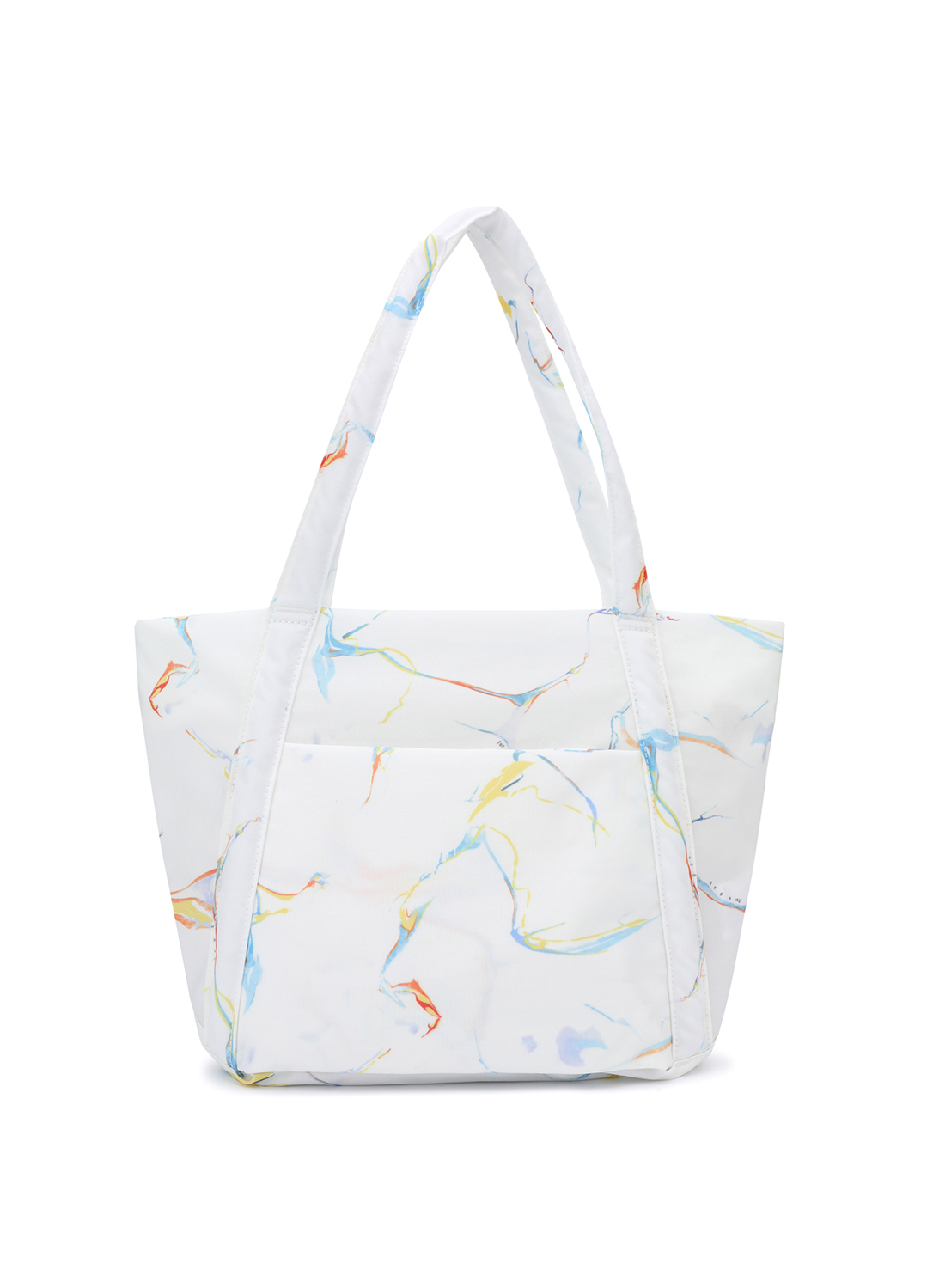 [FAD]Marble printing bucket bag (오염불량 비노출 22.05.24)_WHITE_3