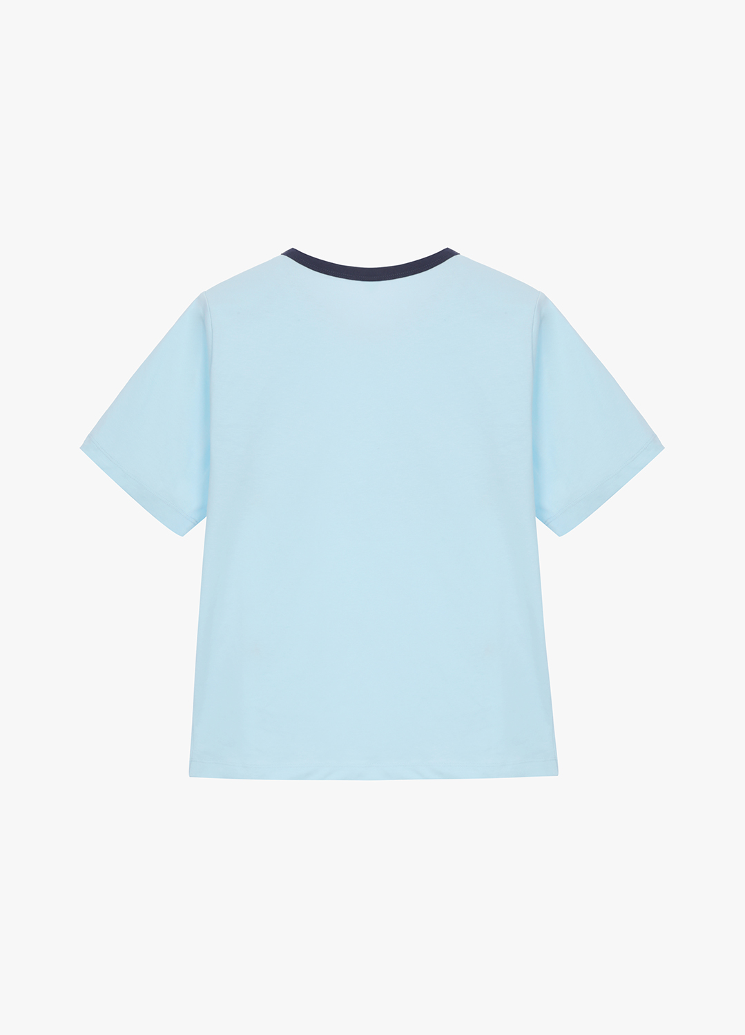 [잇미샤몰단독]그래픽 컬러 블록 티셔츠_SKY BLUE_2
