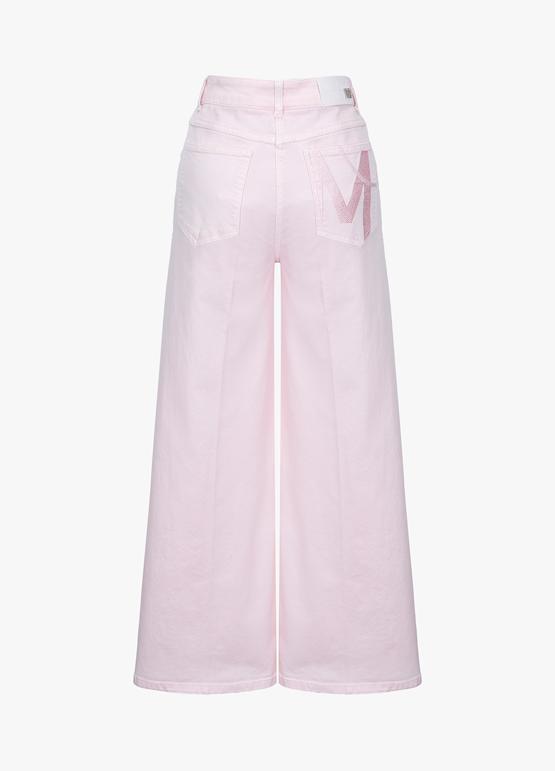 [추가20]M 로고 자수 와이드 핏 데님 팬츠_LIGHT PINK_6