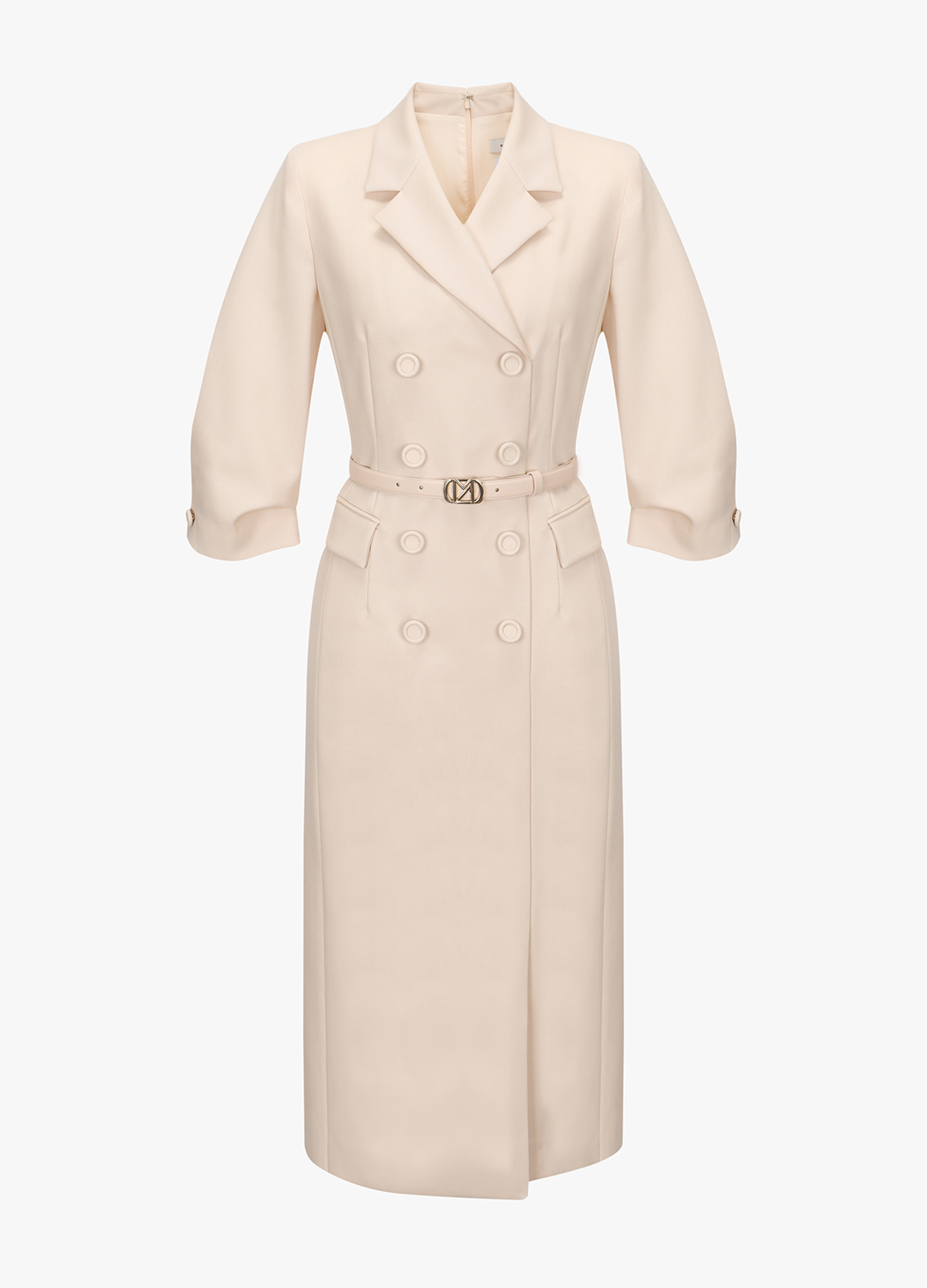[추가20]테일러드 카라 원피스_LIGHT BEIGE_5
