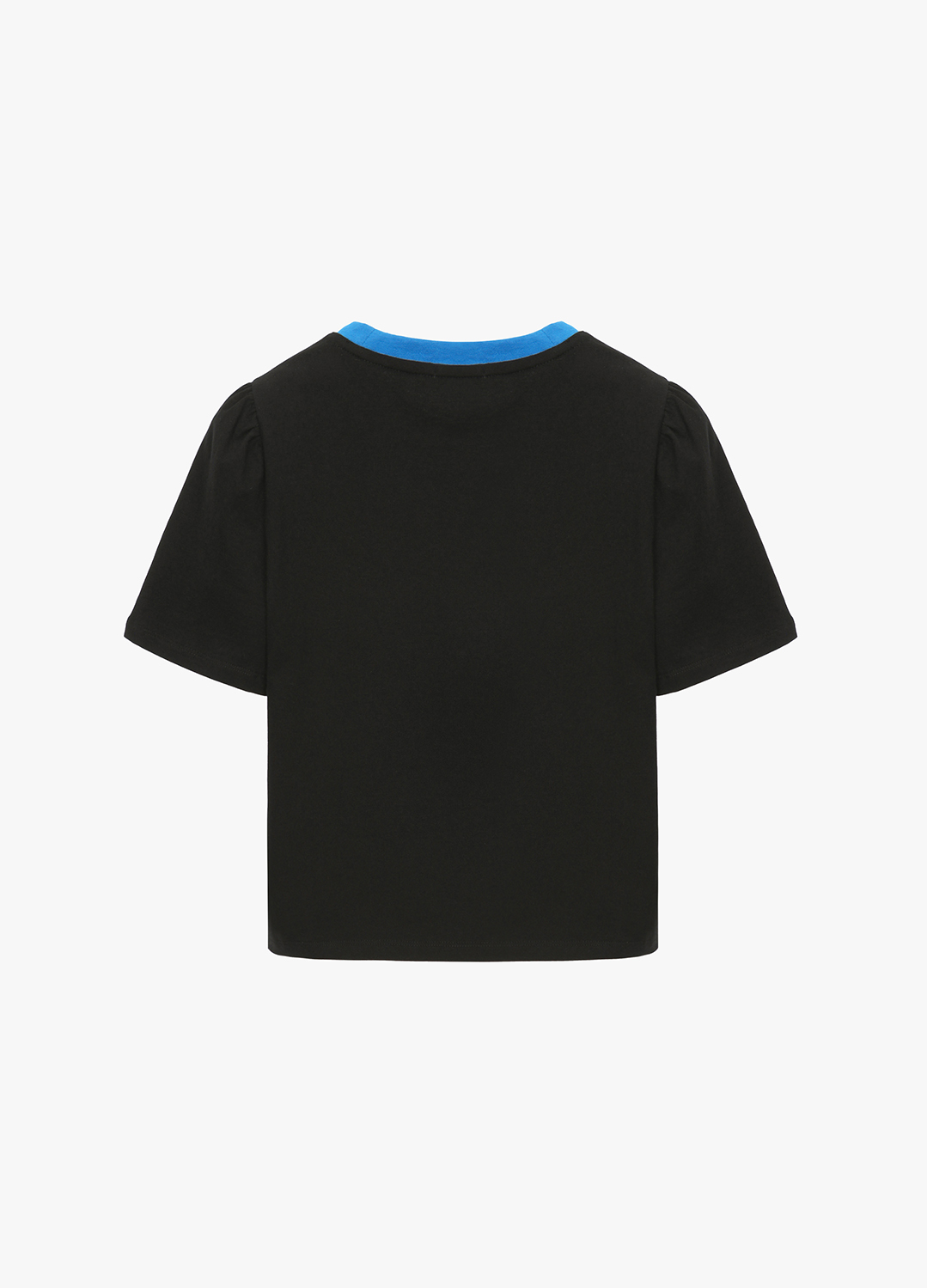 [SALE]컬러블록 티셔츠_BLACK_2