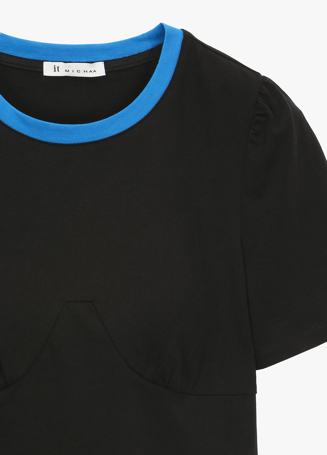 [SALE]컬러블록 티셔츠_BLACK_3