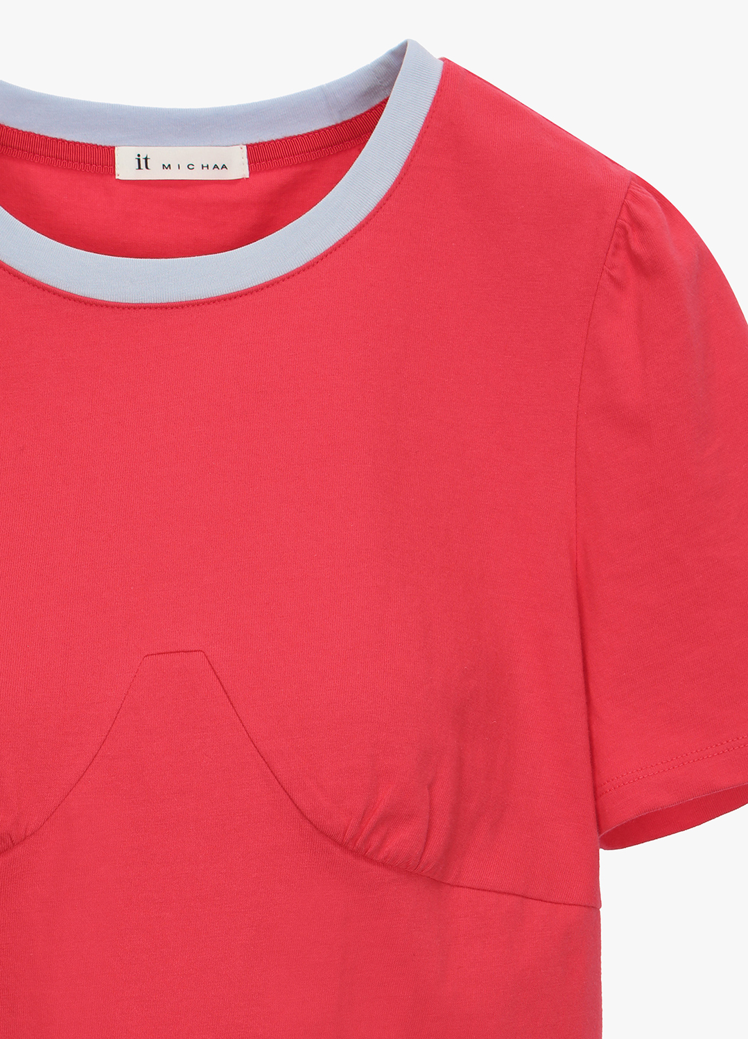 [SALE]컬러블록 티셔츠_RED_3