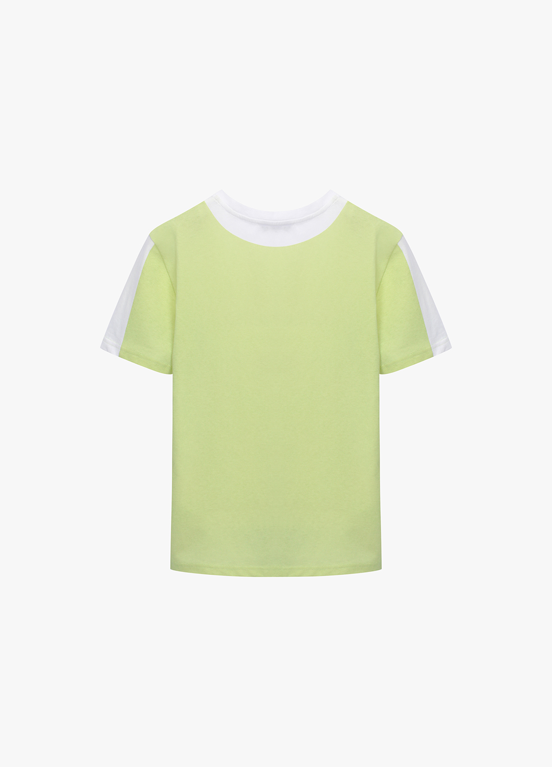 컬러 블록 티셔츠_LIGHT GREEN_8