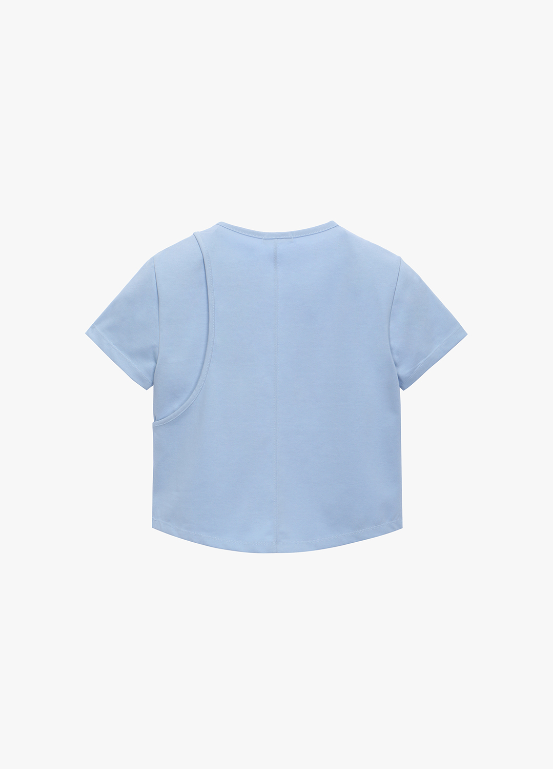 [SALE]슬릿 포인트 티셔츠_SKY BLUE_2
