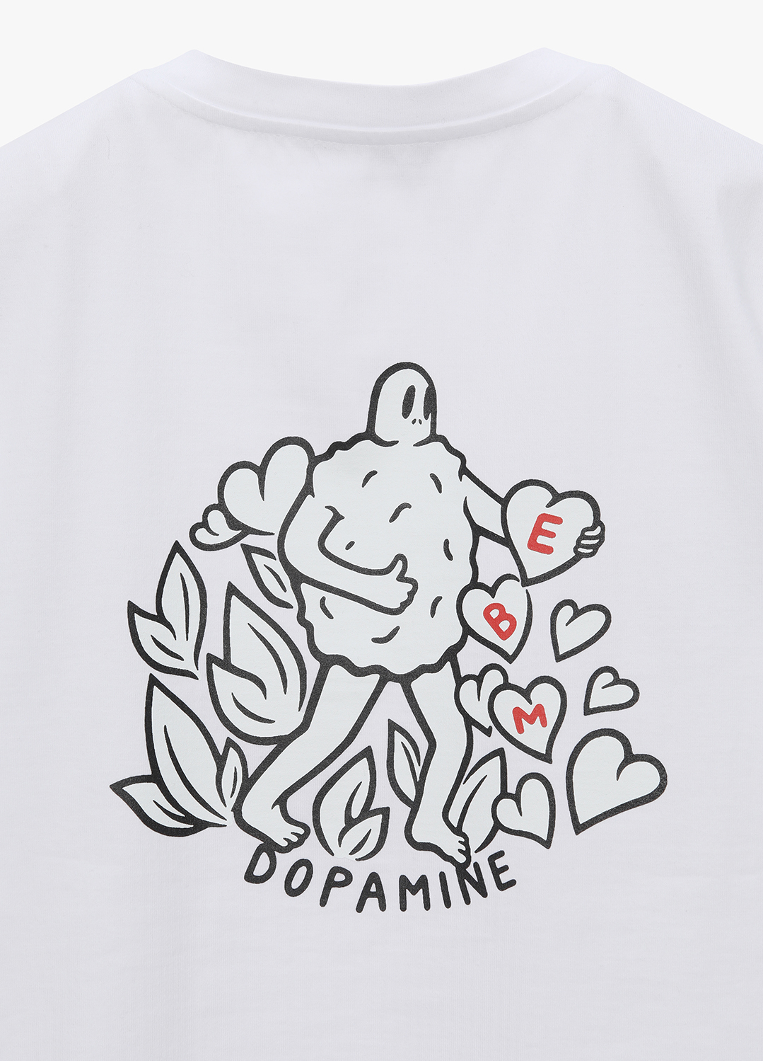 [Dopamine.C] 프린팅 포인트 티셔츠_WHITE_3