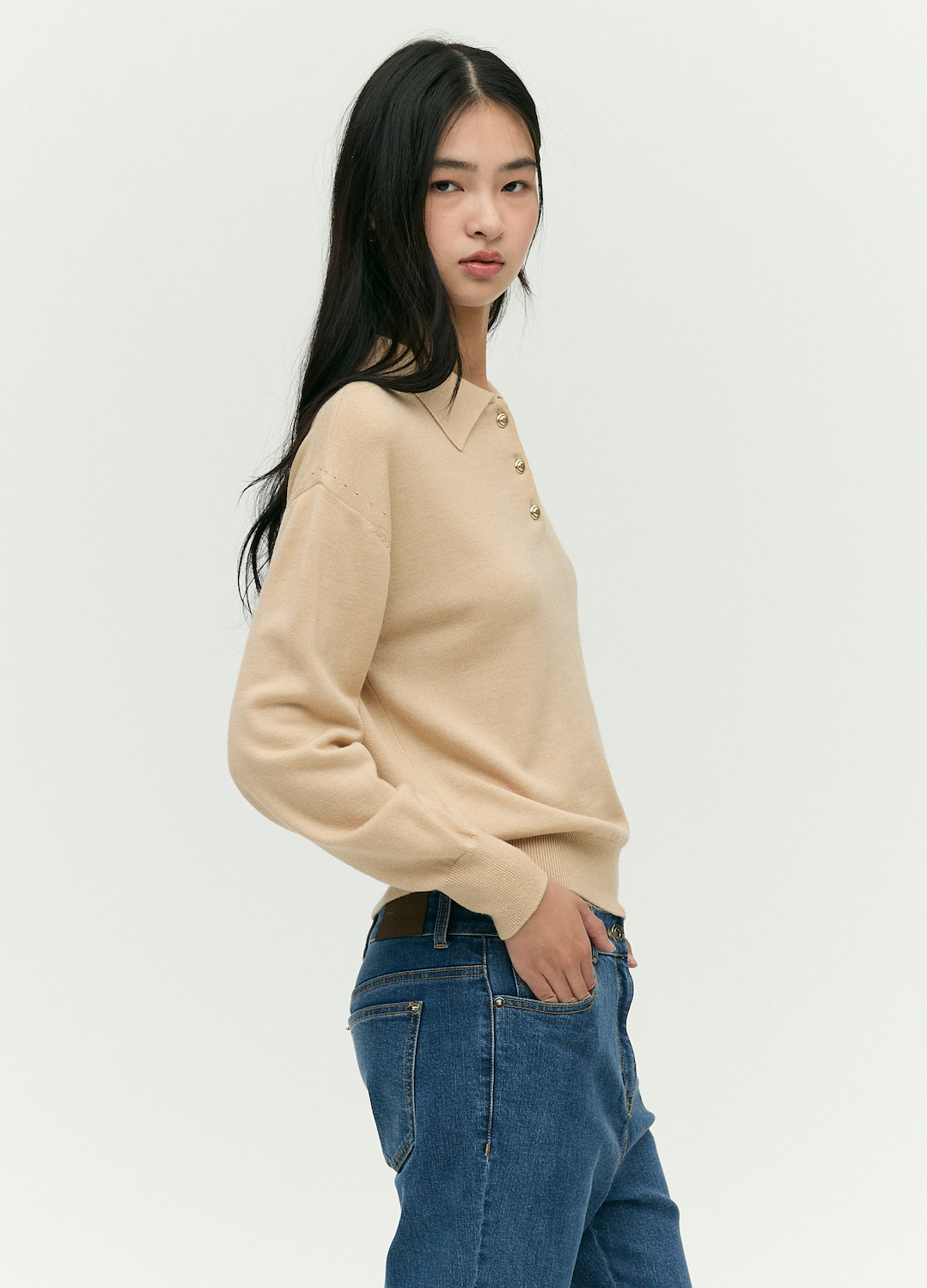 [EBM OUTLET]부츠컷 데님 팬츠_BLUE_9