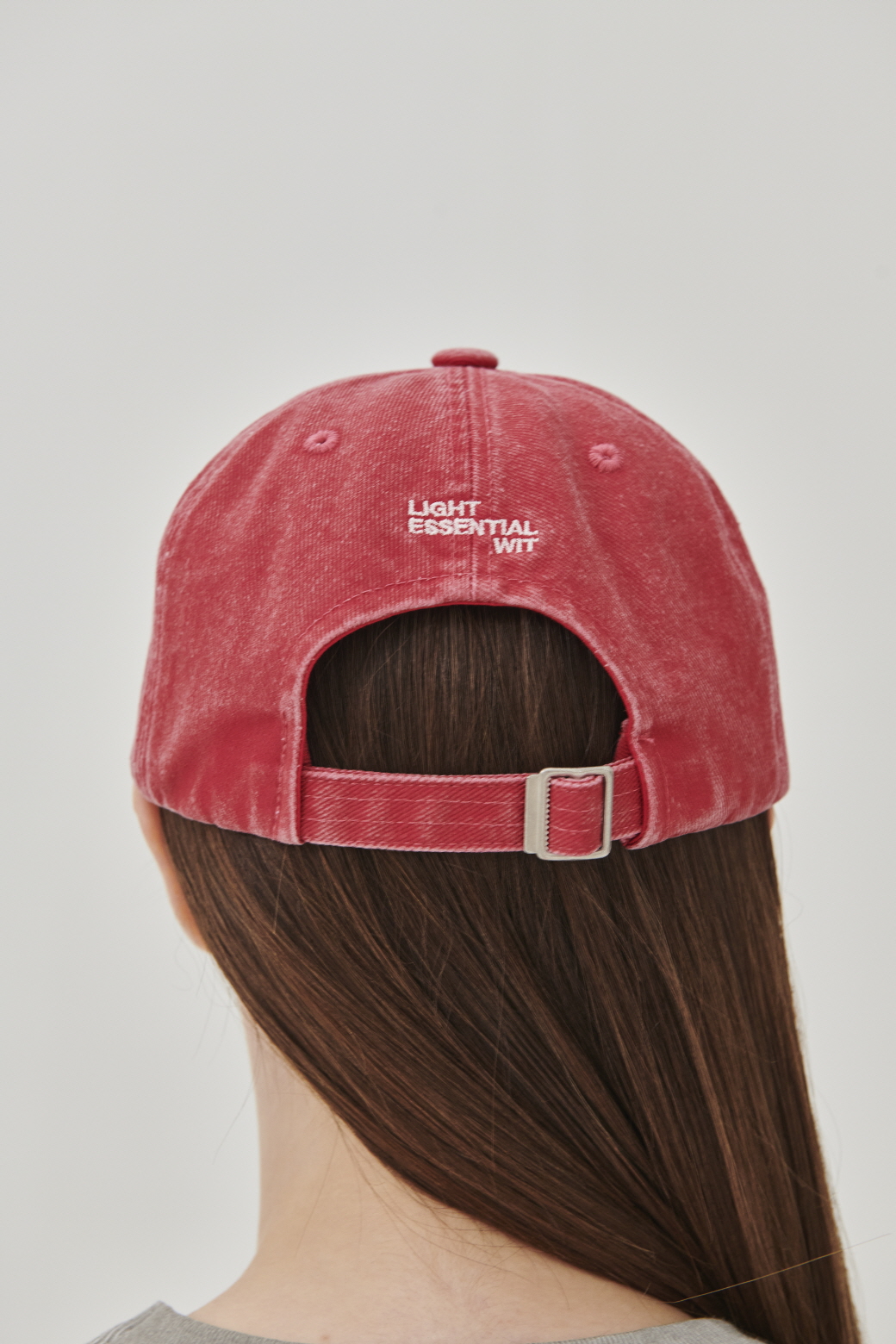 PIGMENT WASHING BALL CAP_RED_3