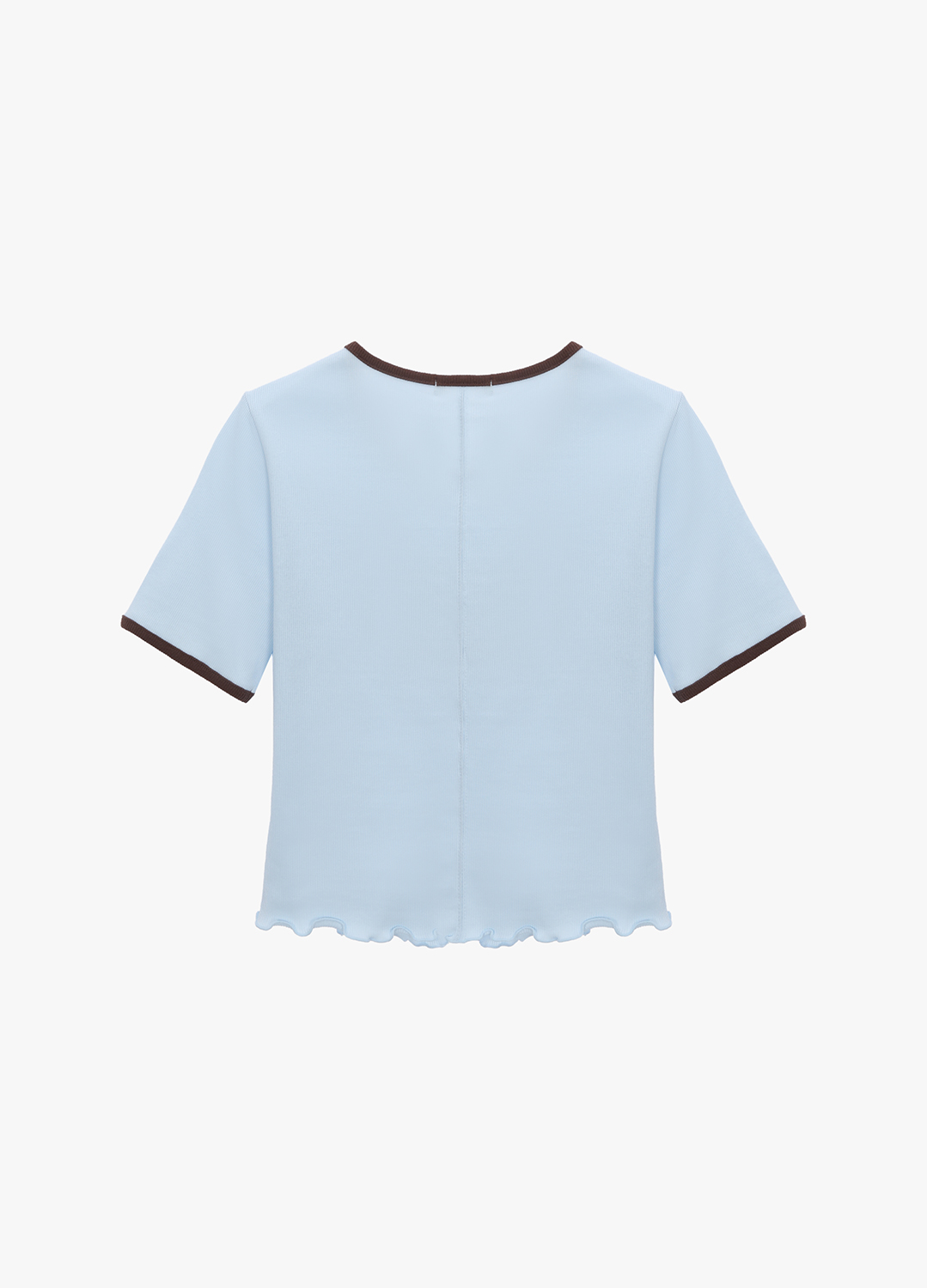 컬러 블록 프린트 티셔츠_SKY BLUE_14