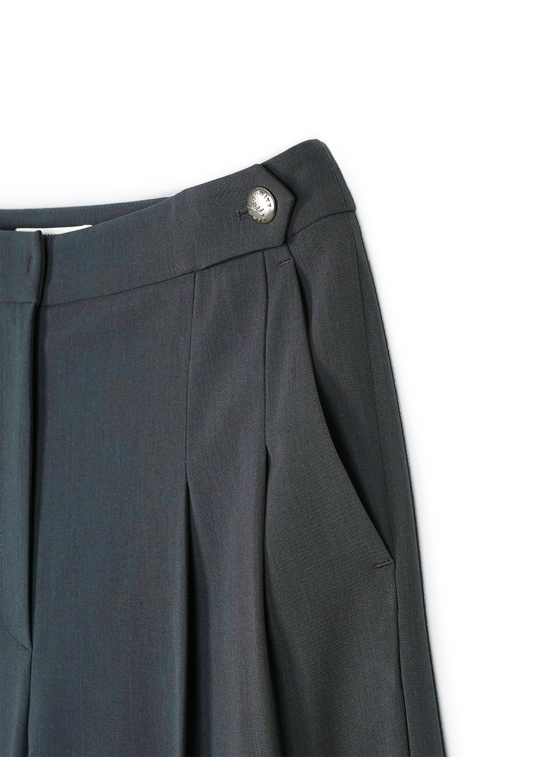 WIDE LEG SIDE TUCK PANTS_DARK GREY_7
