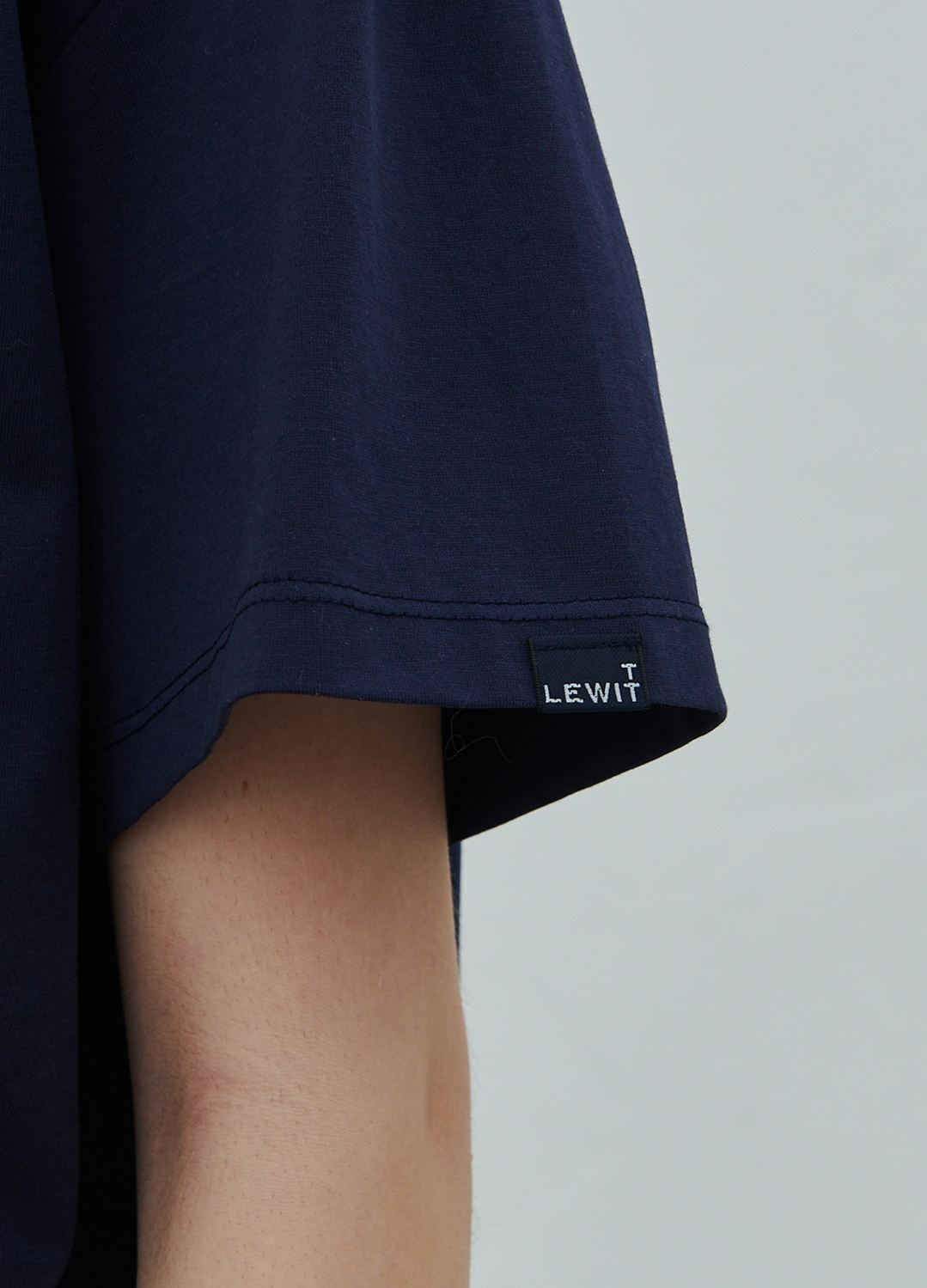 TIE-UP HALF SLEEVE T-SHIRT_DARK NAVY_5