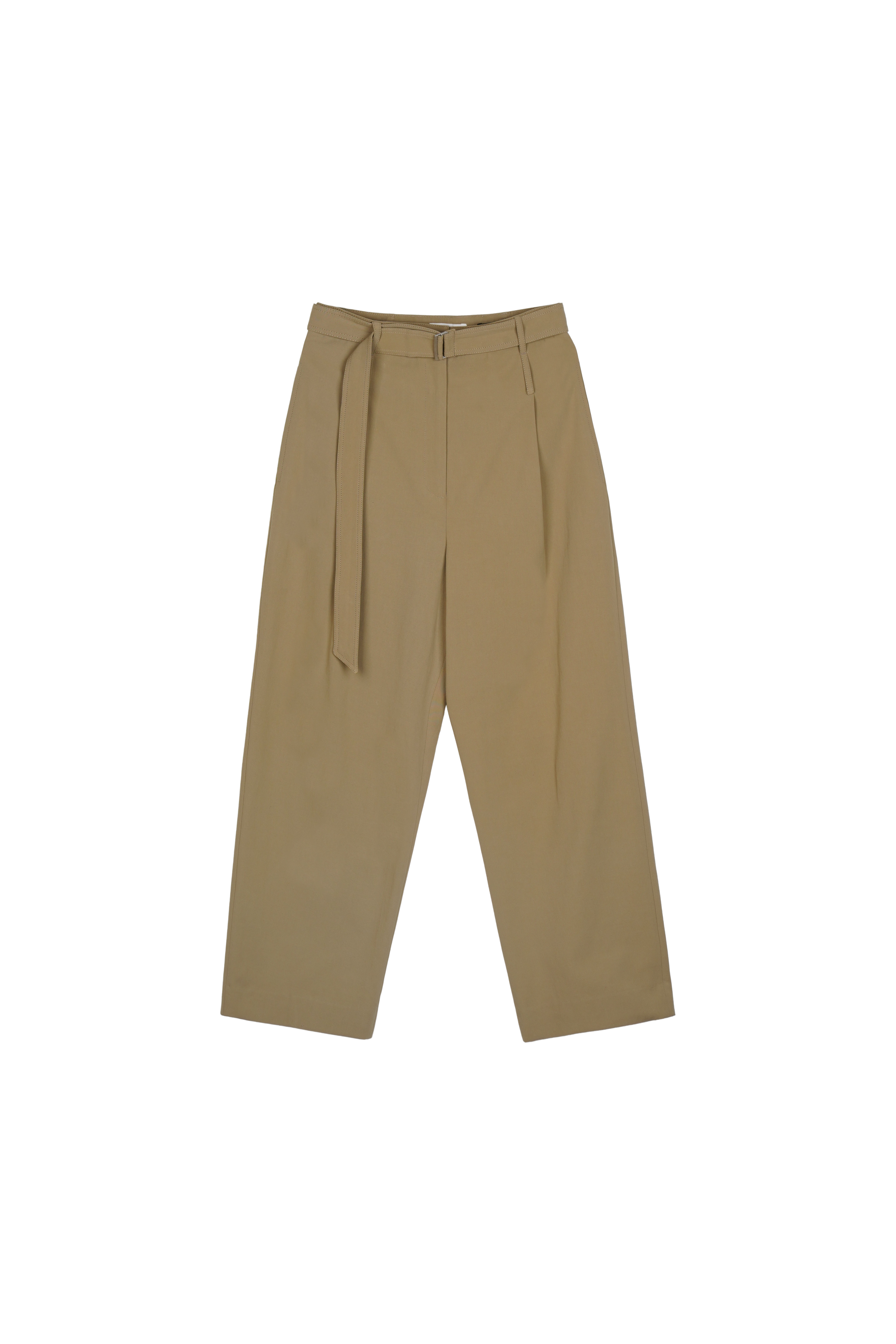 TWO-WAY BELTED PANTS_DARK BEIGE_5