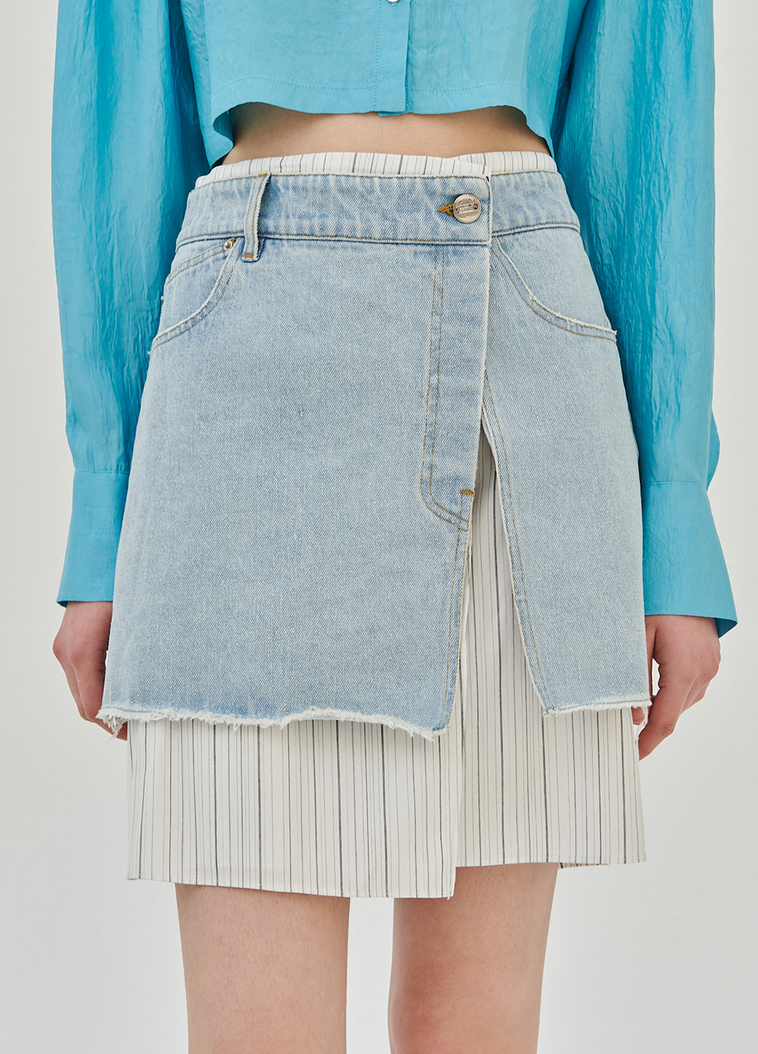 LAYERED MINI DENIM SKIRT_BLUE_3