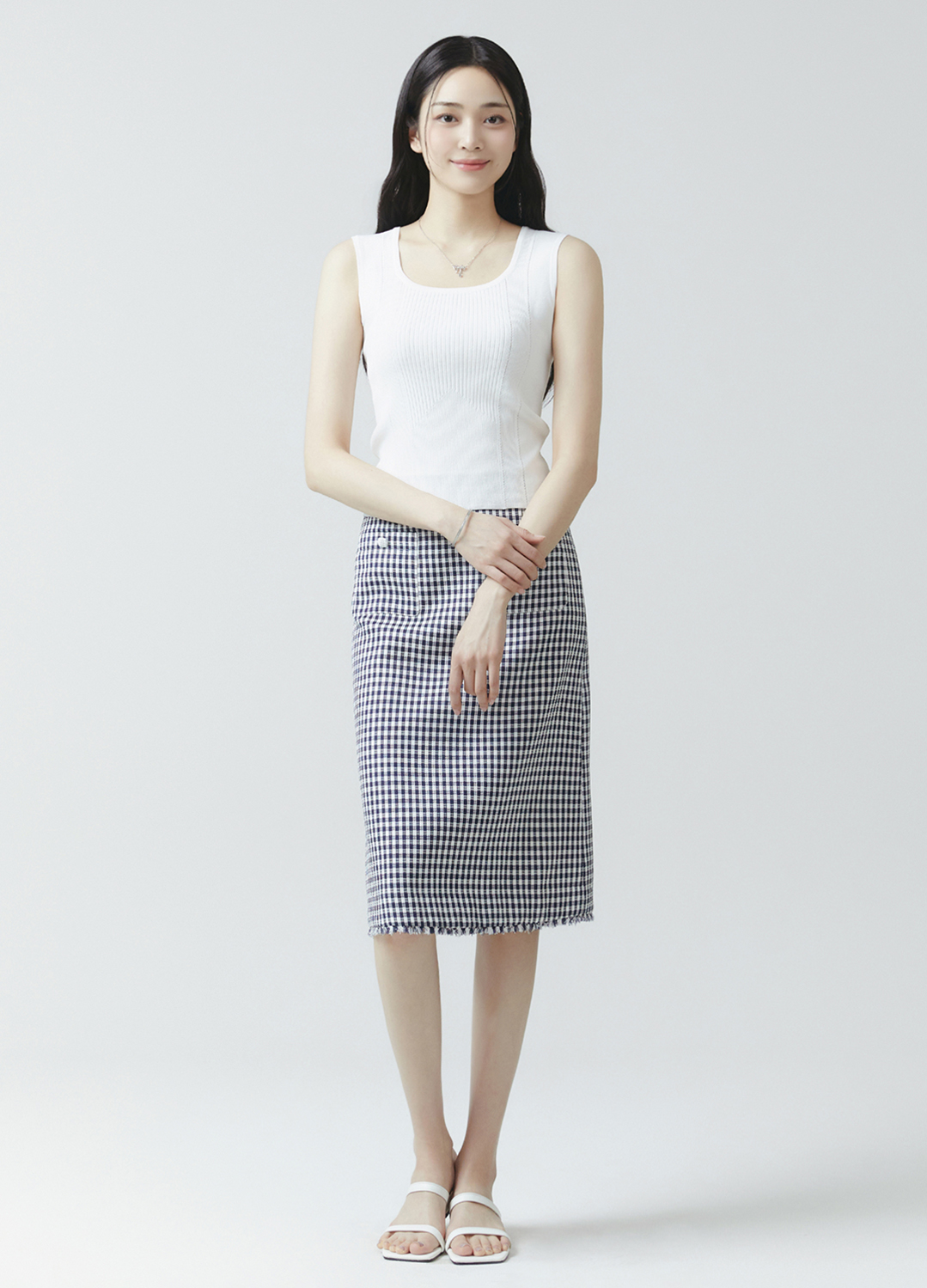 [잇미샤몰단독]스퀘어넥 나시탑_WHITE_2