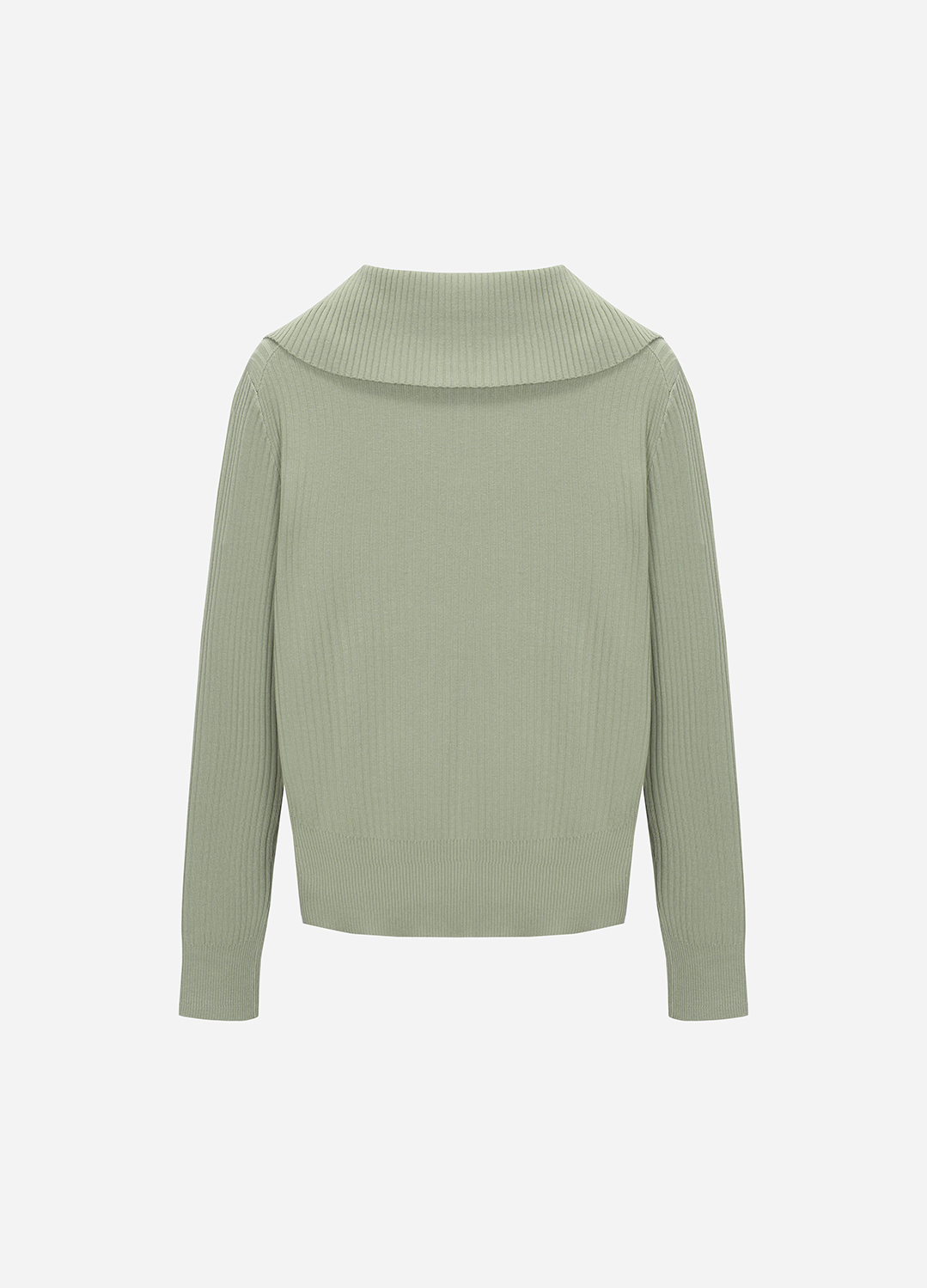 칼라 리브드 풀오버_KHAKI_6