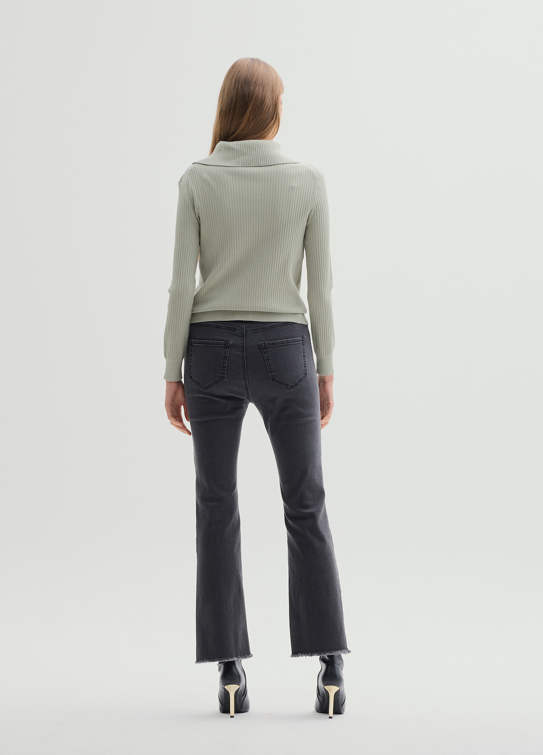 칼라 리브드 풀오버_KHAKI_3