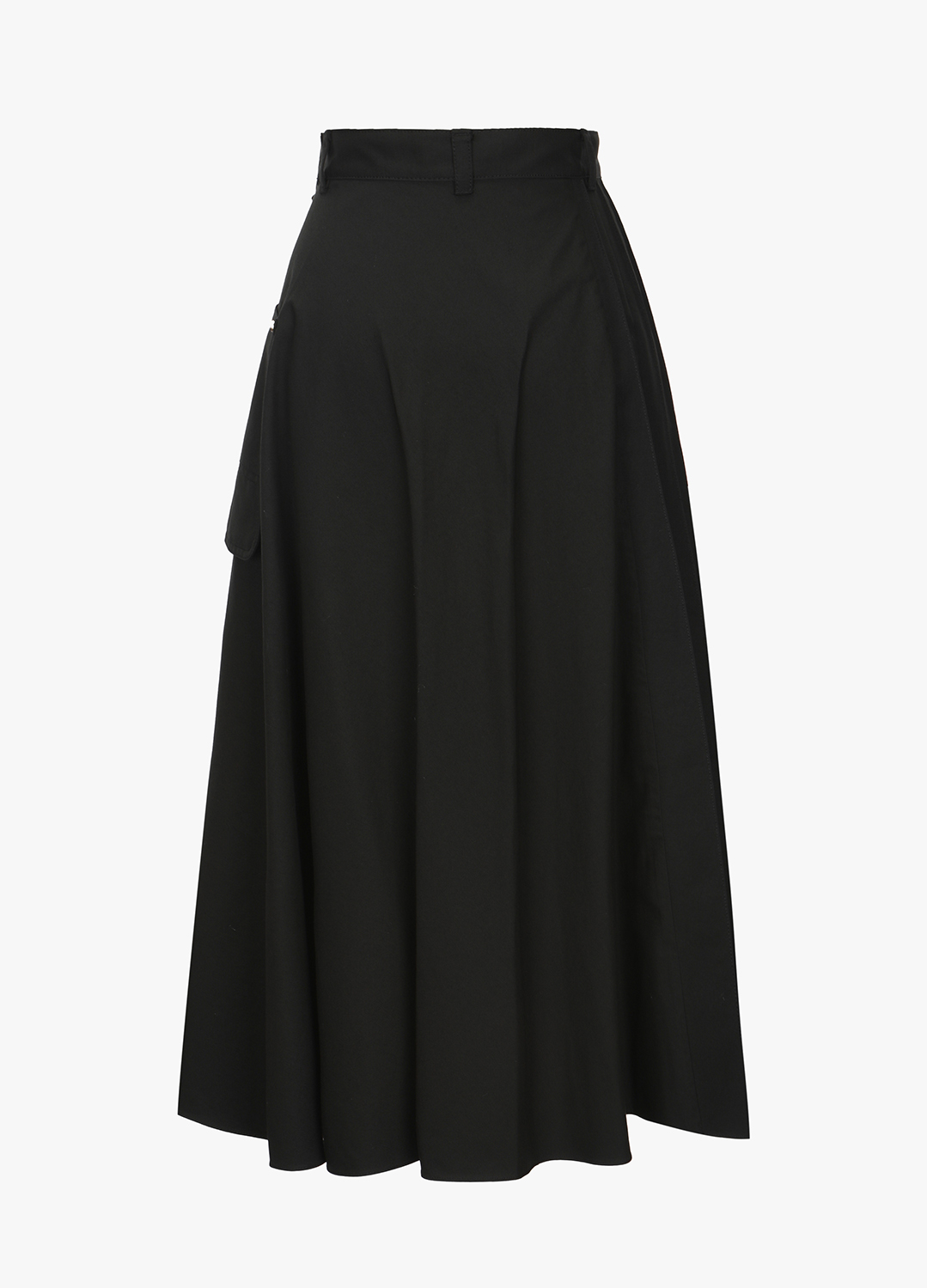 COTTON PLEATS LAP SKIRT_STRONG BLACK_10