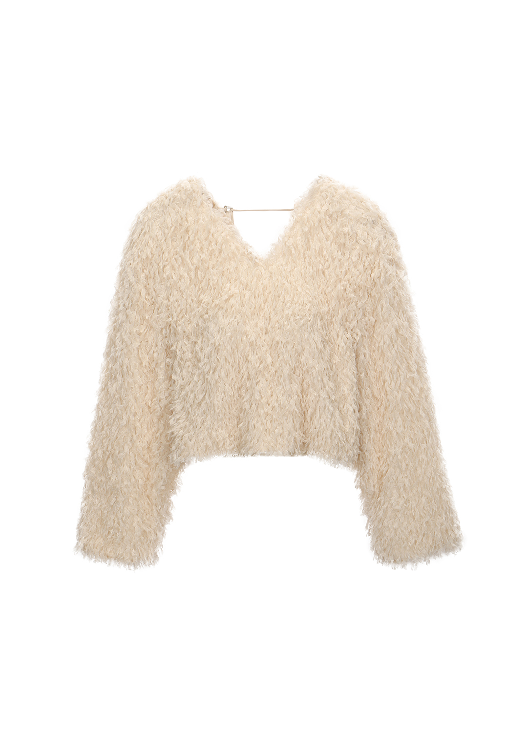 LIGHT HAIRY CROP TOP_PEACH_9