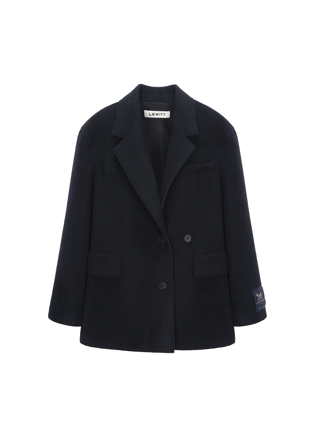 WOOL BLEND SINGLE JACKET_NAVY_9