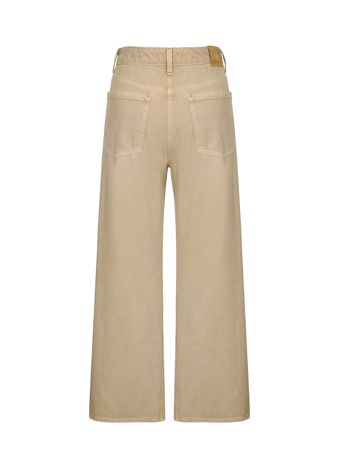 STRAIGHT FIT DENIM PANTS_BEIGE_10