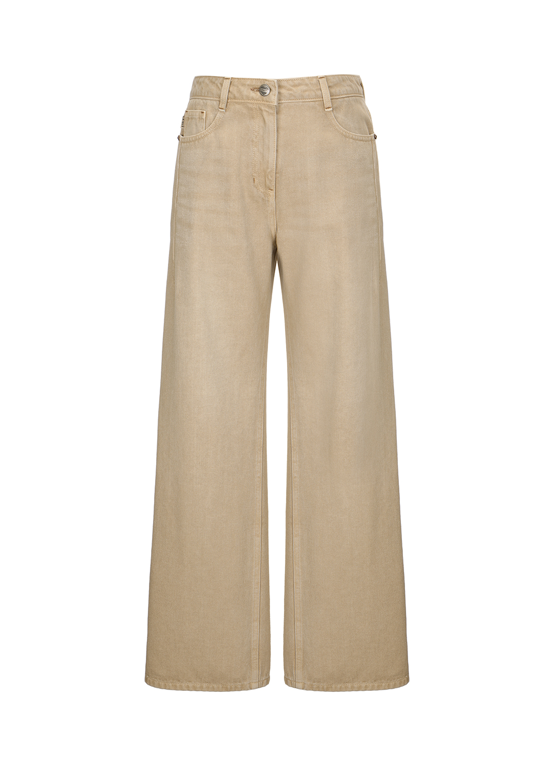 STRAIGHT FIT DENIM PANTS_BEIGE_1