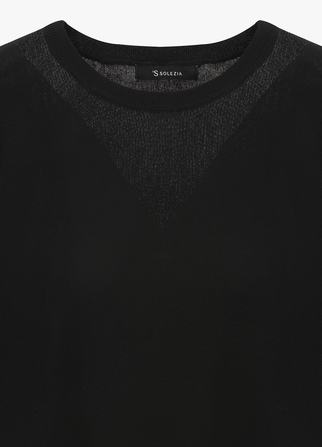 시스루 반팔 니트탑_BLACK_3