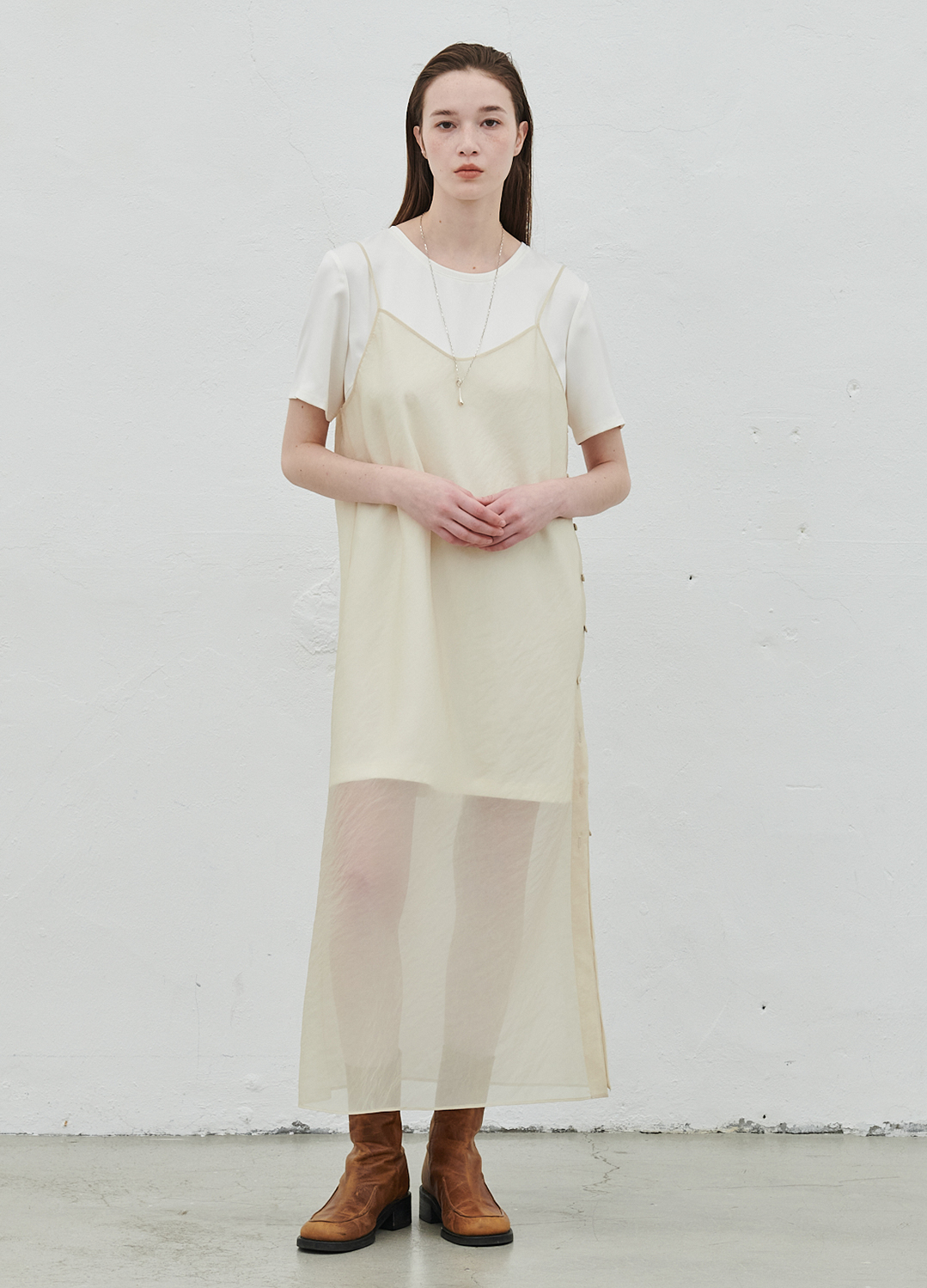 SHEER SLIP LAYERD DRESS_CREAM_1