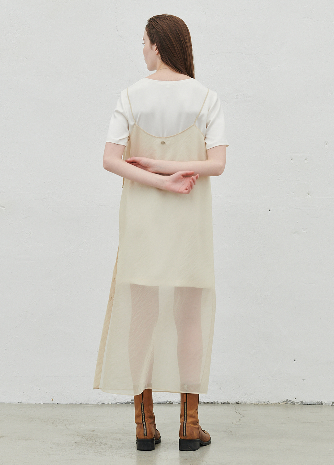 SHEER SLIP LAYERD DRESS_CREAM_4