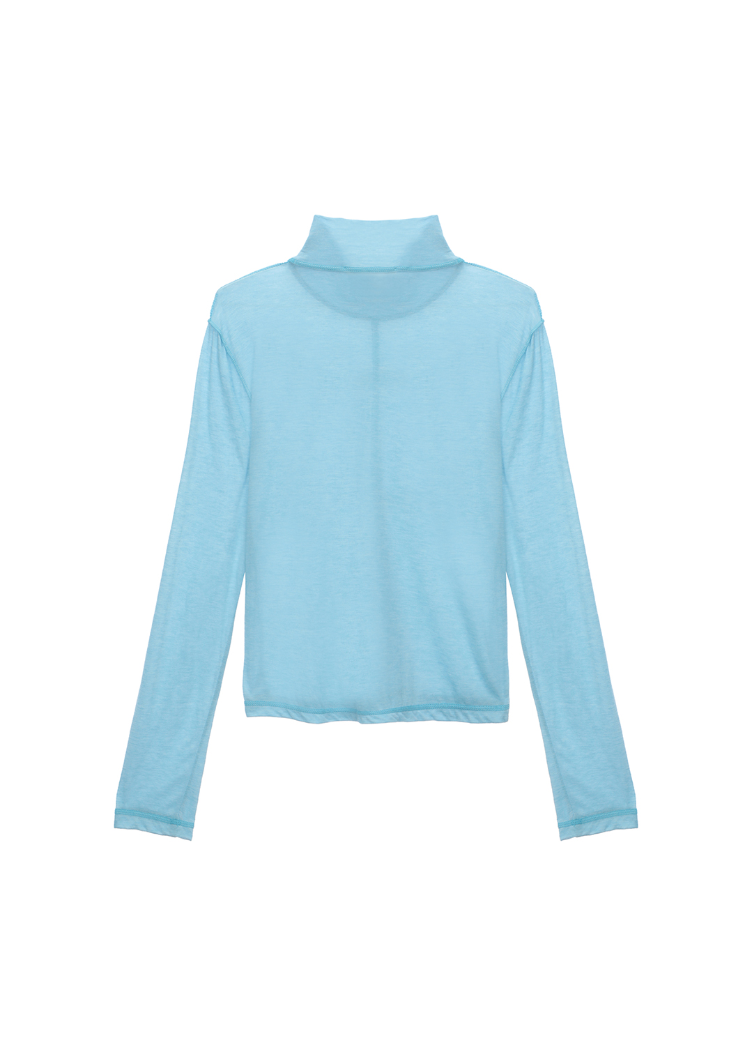 HIGH-NECK JERSEY TOP_SKY BLUE_7