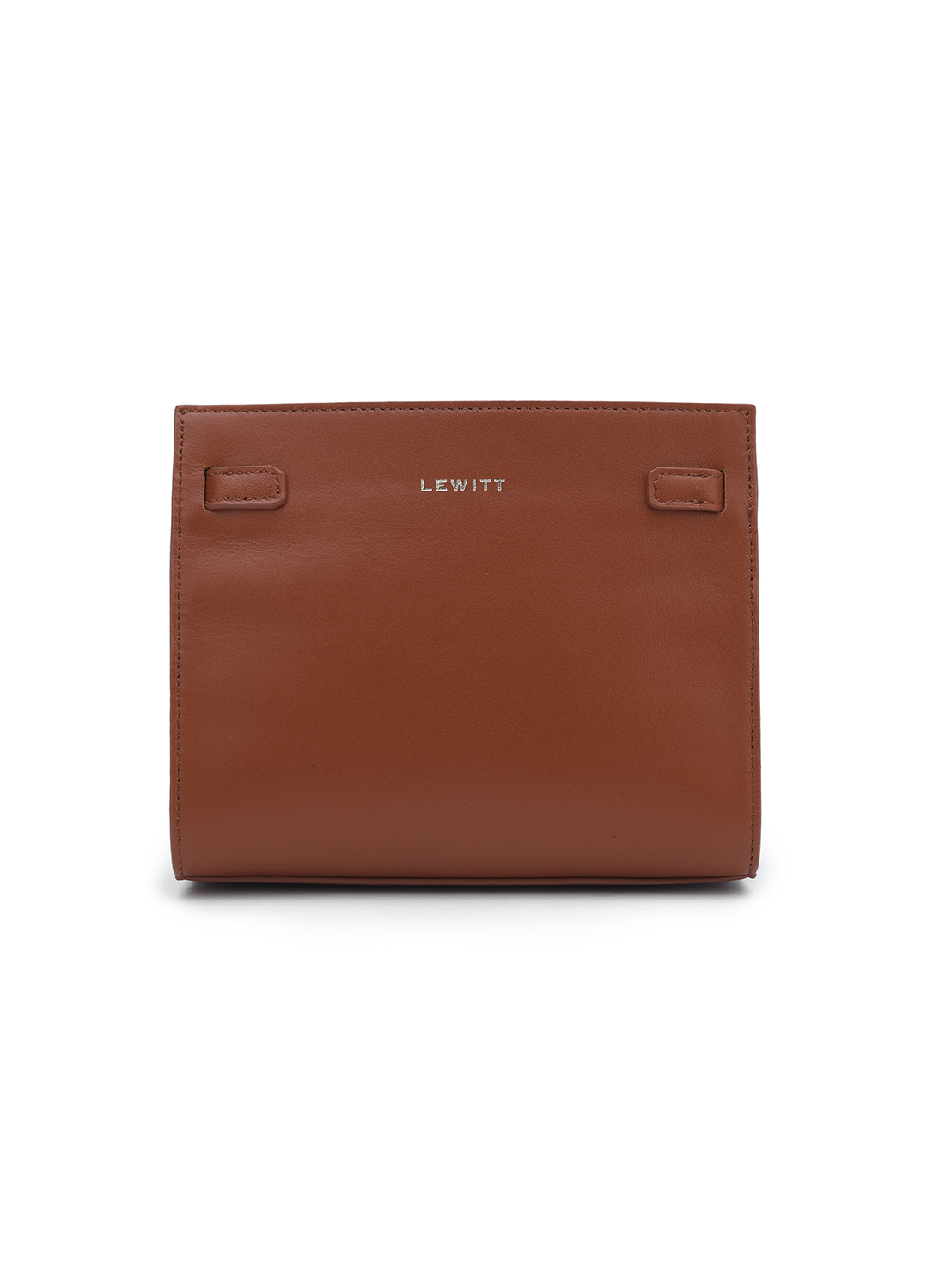 BUTTON POINT MINIMAL SHOULDER BAG_BROWN_10