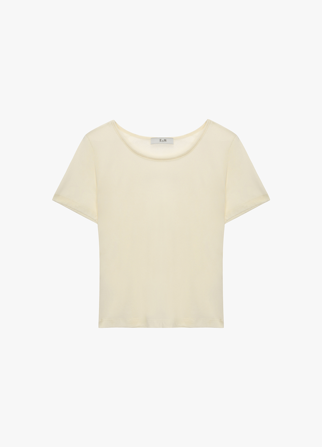 라운드 넥 티셔츠_LIGHT BEIGE_7