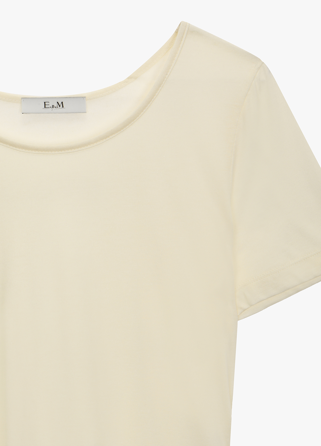 라운드 넥 티셔츠_LIGHT BEIGE_9