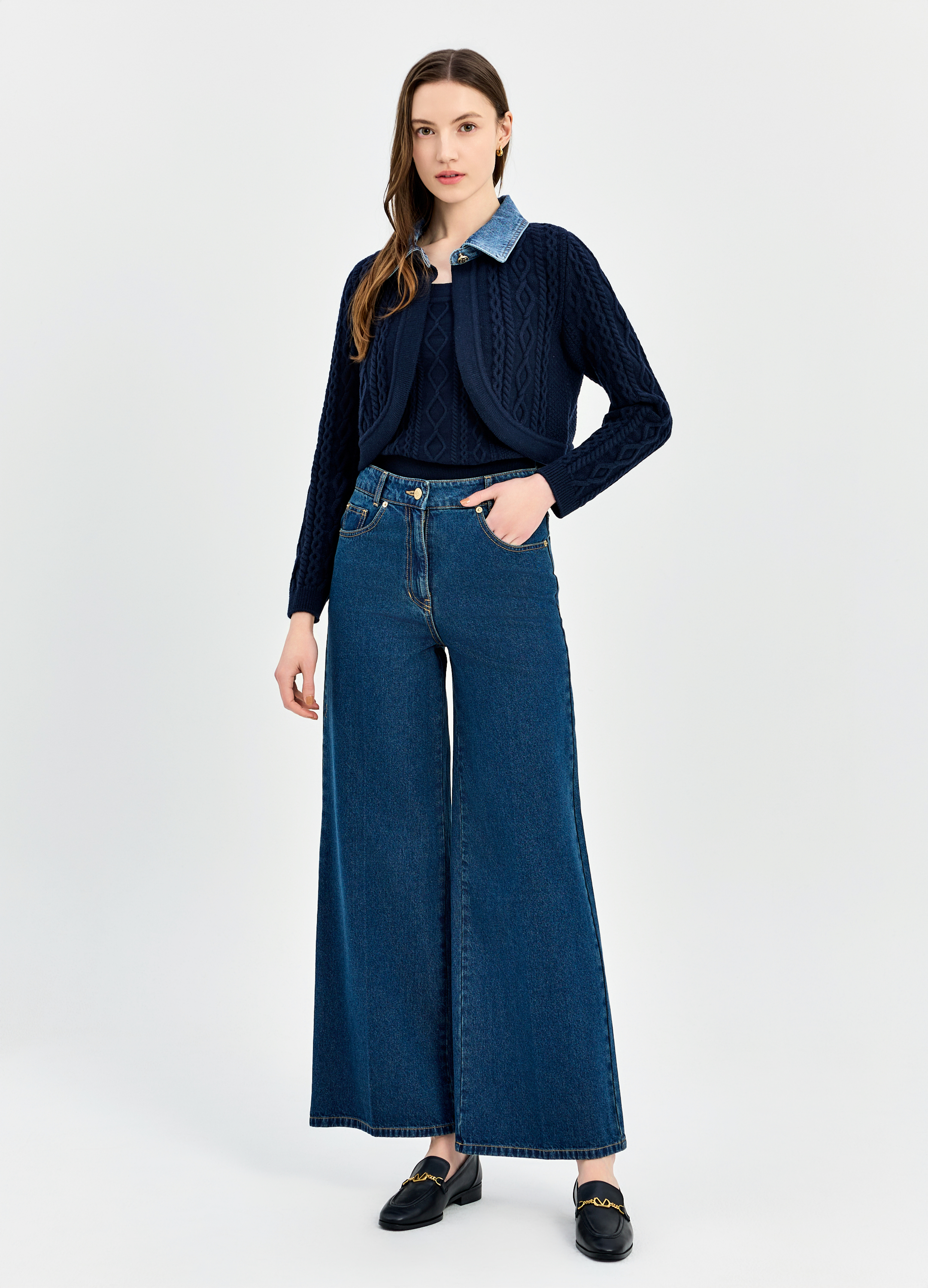 [추가20]케이블 스탠카라 가디건_DARK NAVY_3