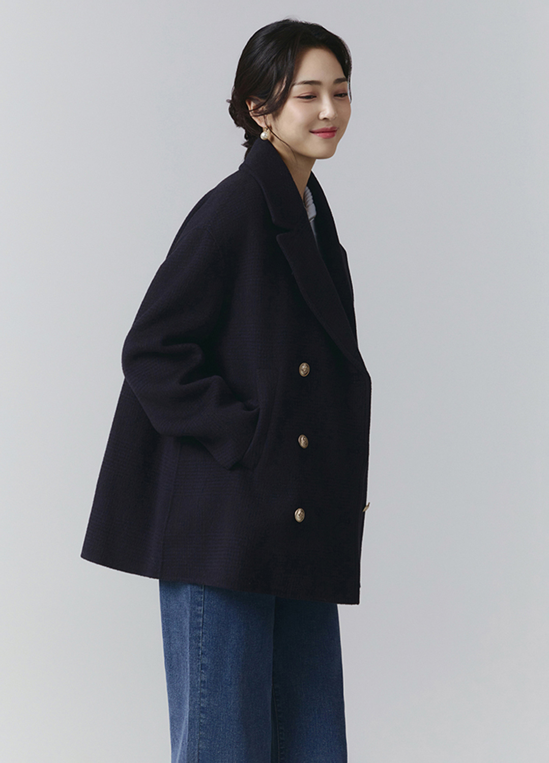 [Exclusive]더블 버튼 퀼팅 안감 핸드메이드 자켓_NAVY_3
