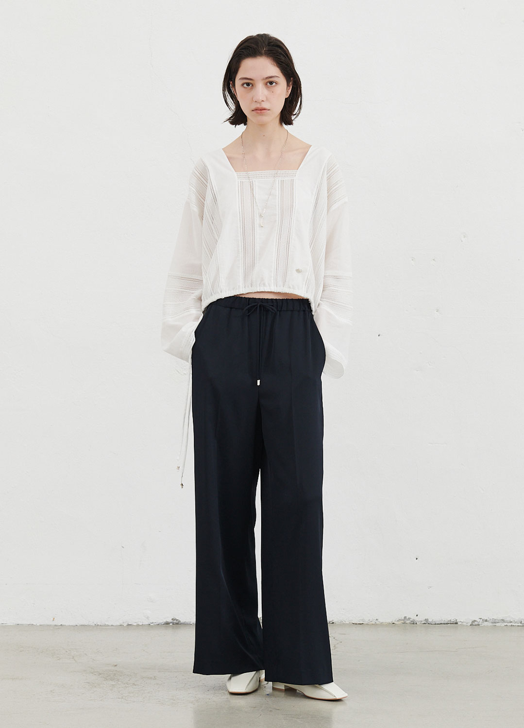 LACE PATCH BLOUSON BLOUSE_WHITE_2