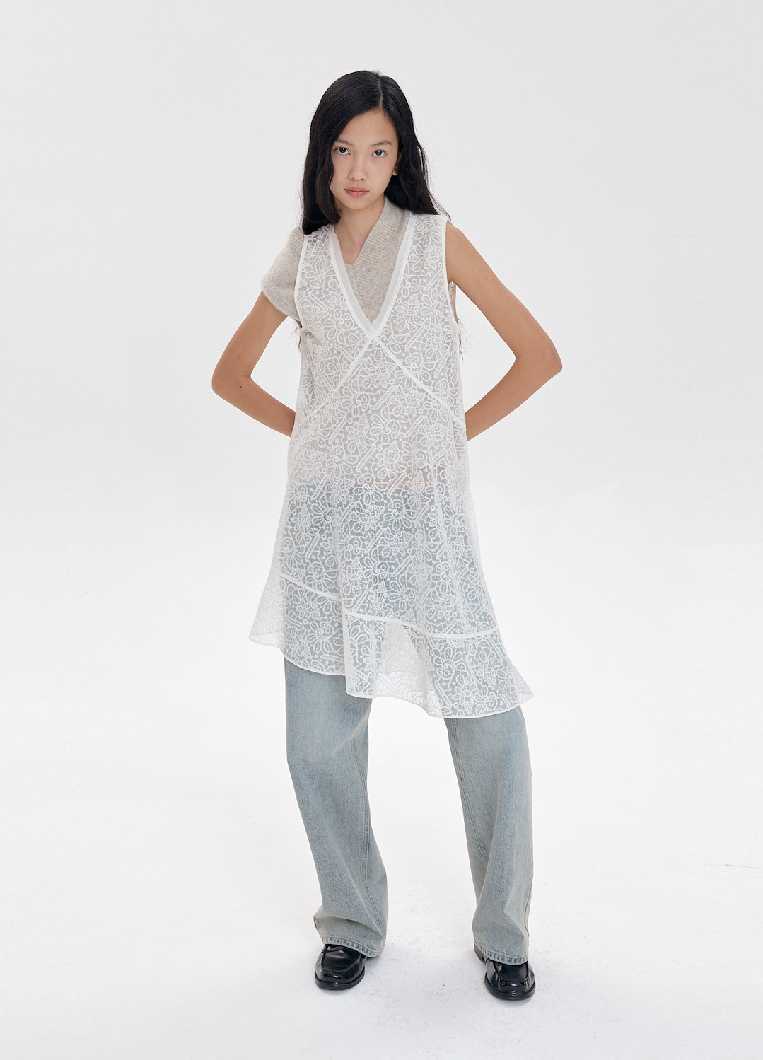 LACE LAYERD DRESS_IVORY_5