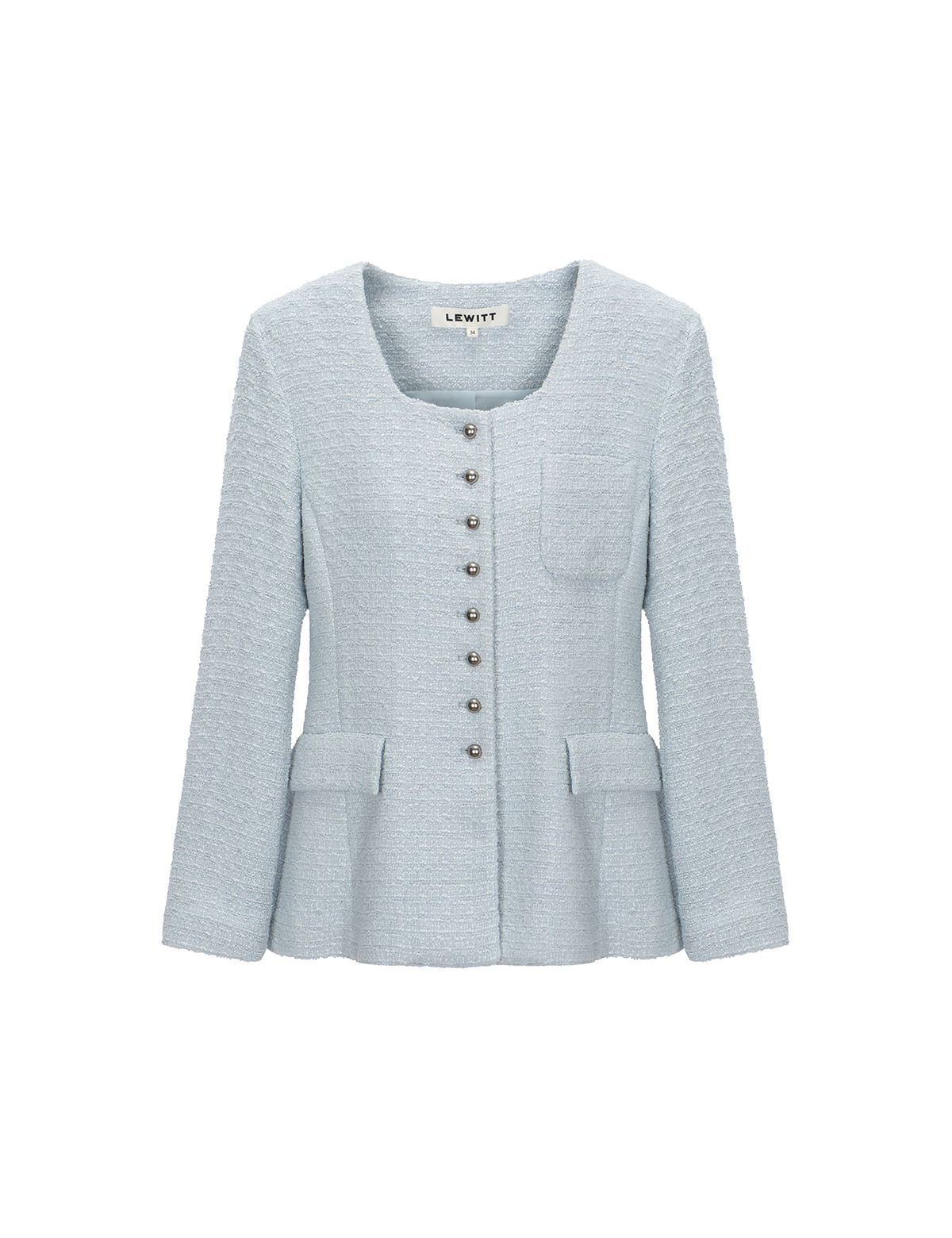 TWEED BUTTON-UP JACKET_LIGHT BLUE_11