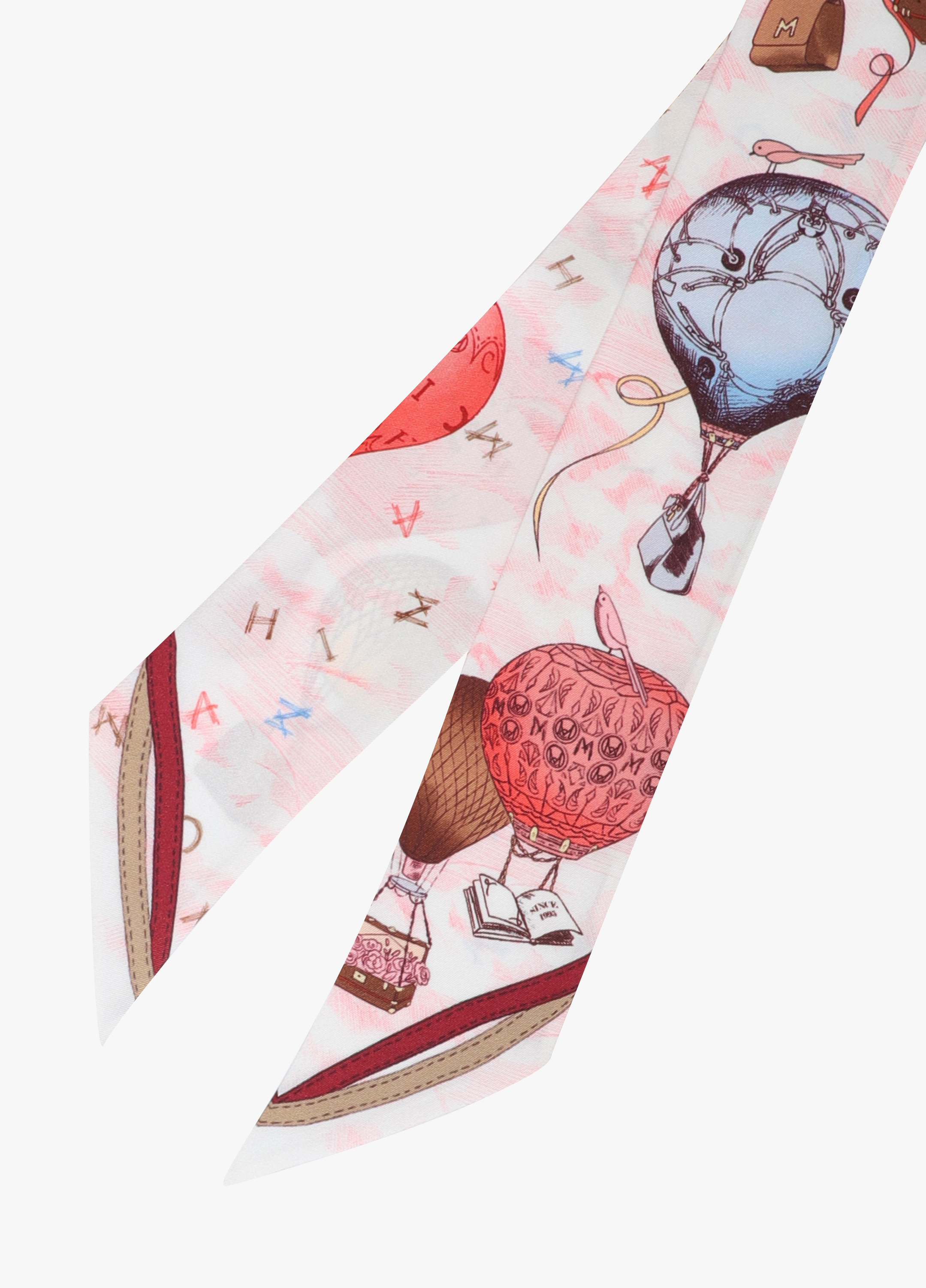 실크 에드벌룬 트윌리 스카프_LIGHT PINK_5