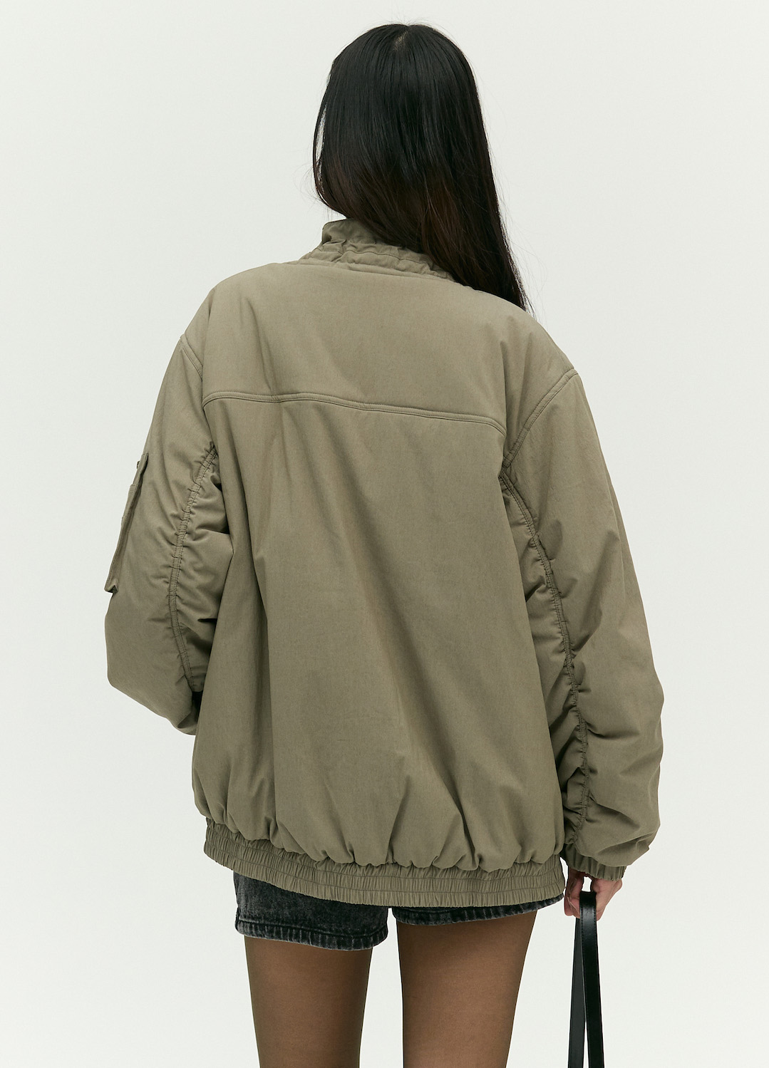 스트링 집업 아우터_KHAKI_4