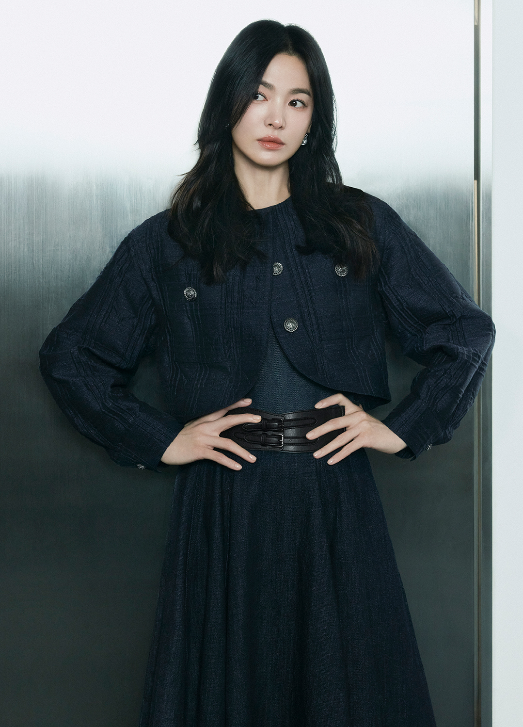 라운드넥 볼레로 자켓_DARK NAVY_1