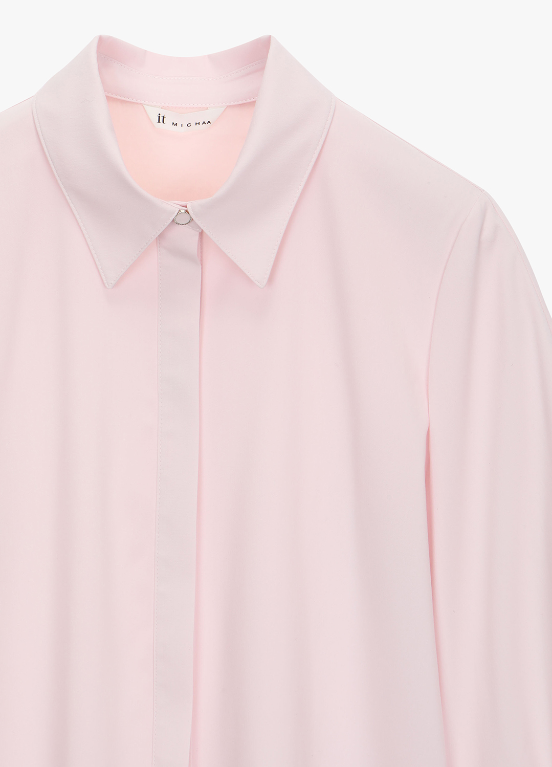 [잇미샤몰단독]볼륨 슬리브 셔츠블라우스_LIGHT PINK_7