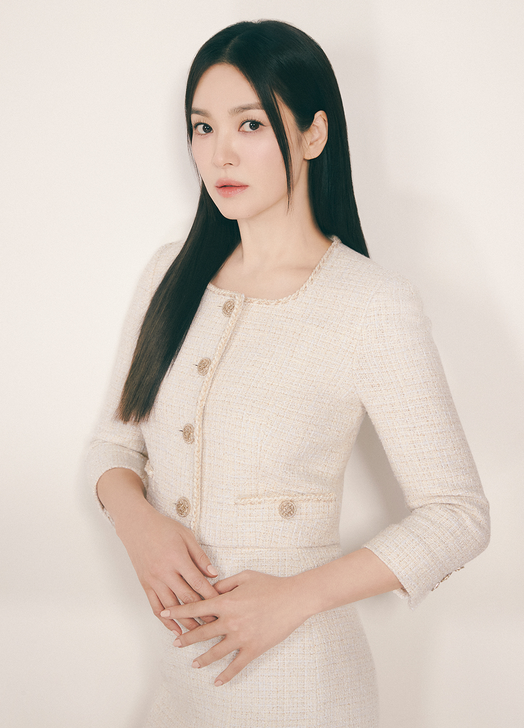 [추가20]라운드넥 세미 크롭 자켓_CREAM_1