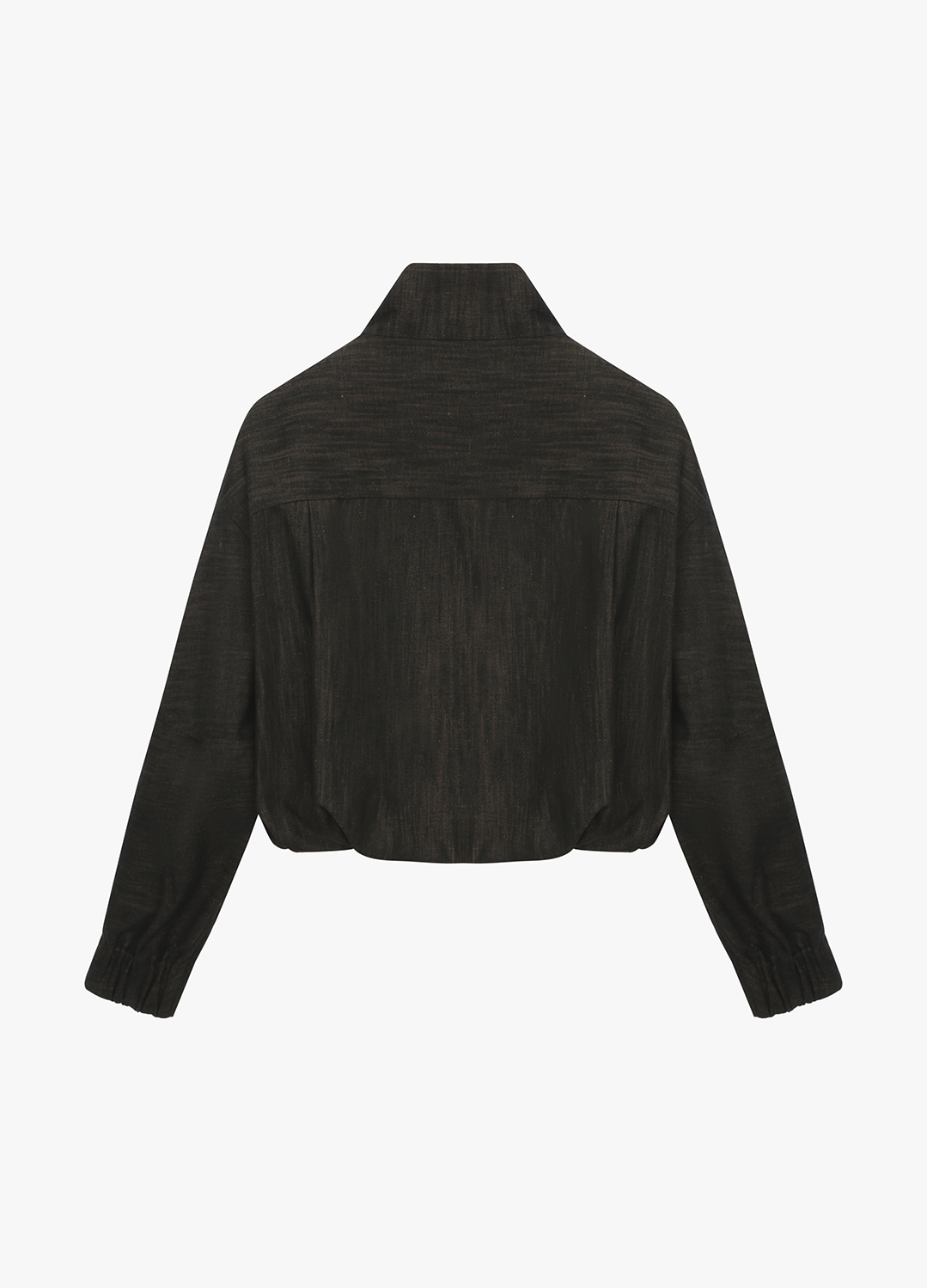 [추가20]하이넥 숏 아우터_DARK BROWN_2