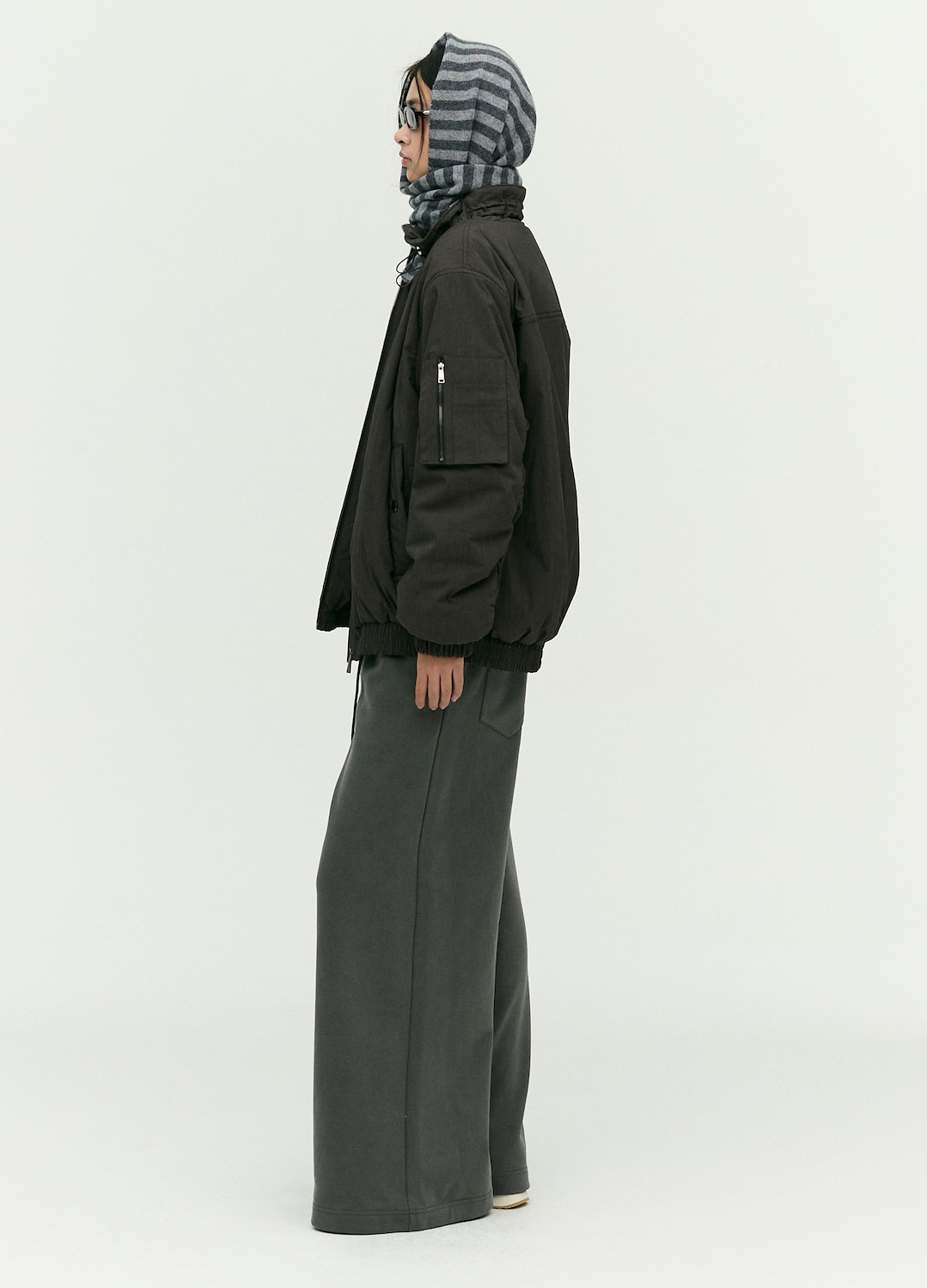 오비 스트링 스웨트 팬츠_DARK GREY_7