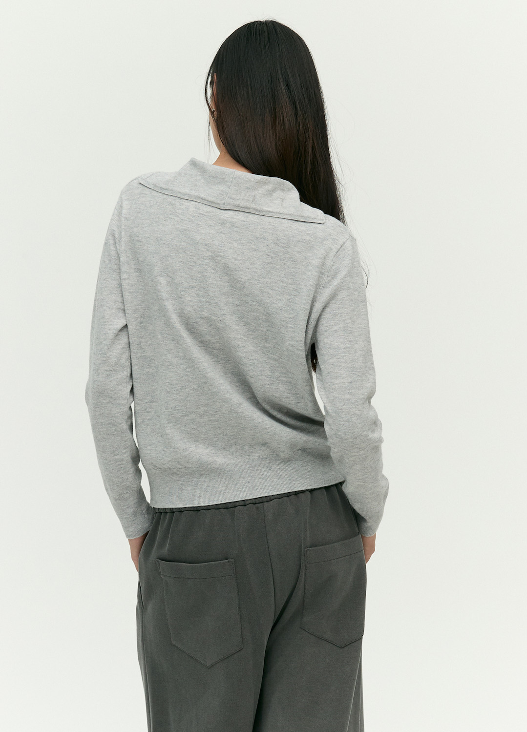 브이넥 니트 풀오버_LIGHT GREY_3