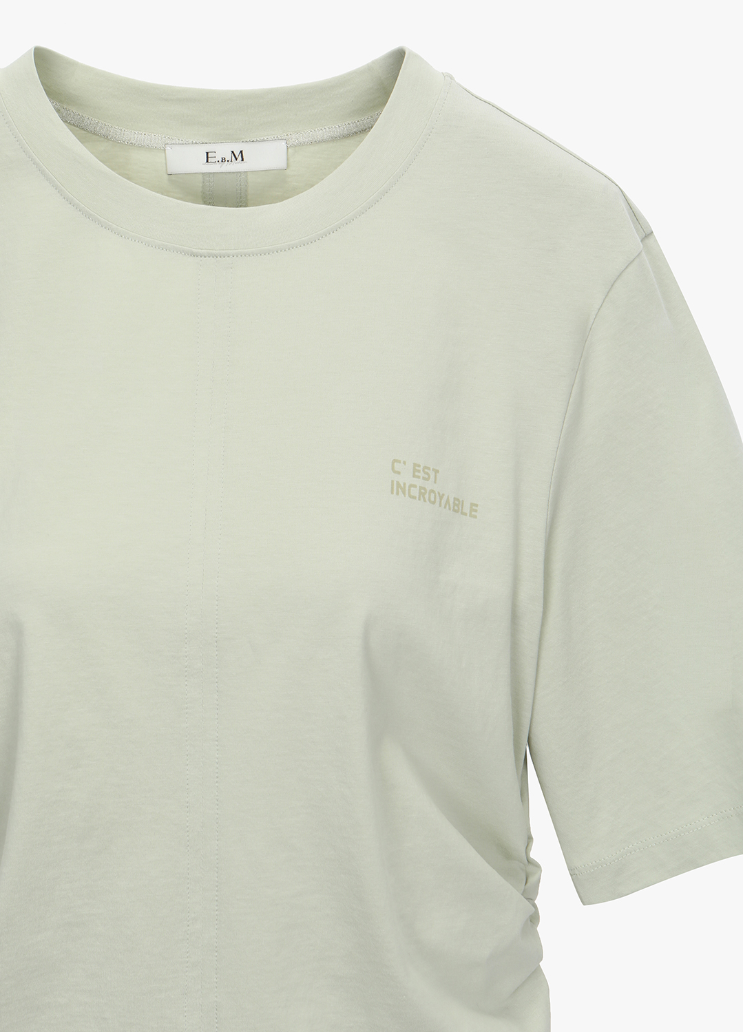 [시즌오프]스트링 디테일 져지 티셔츠_LIGHT KHAKI_14