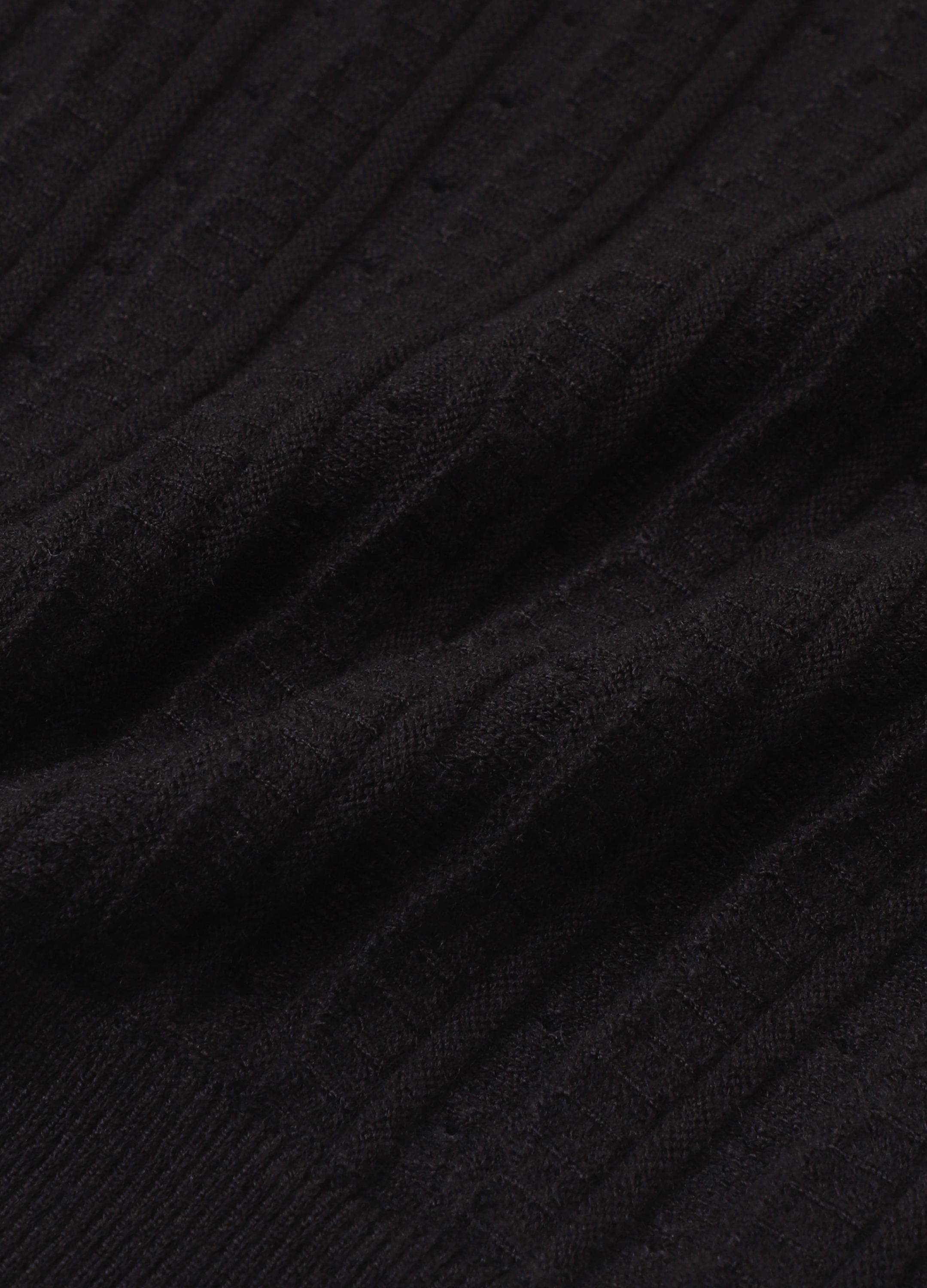스칼럽 패턴 니트 탑_BLACK_12