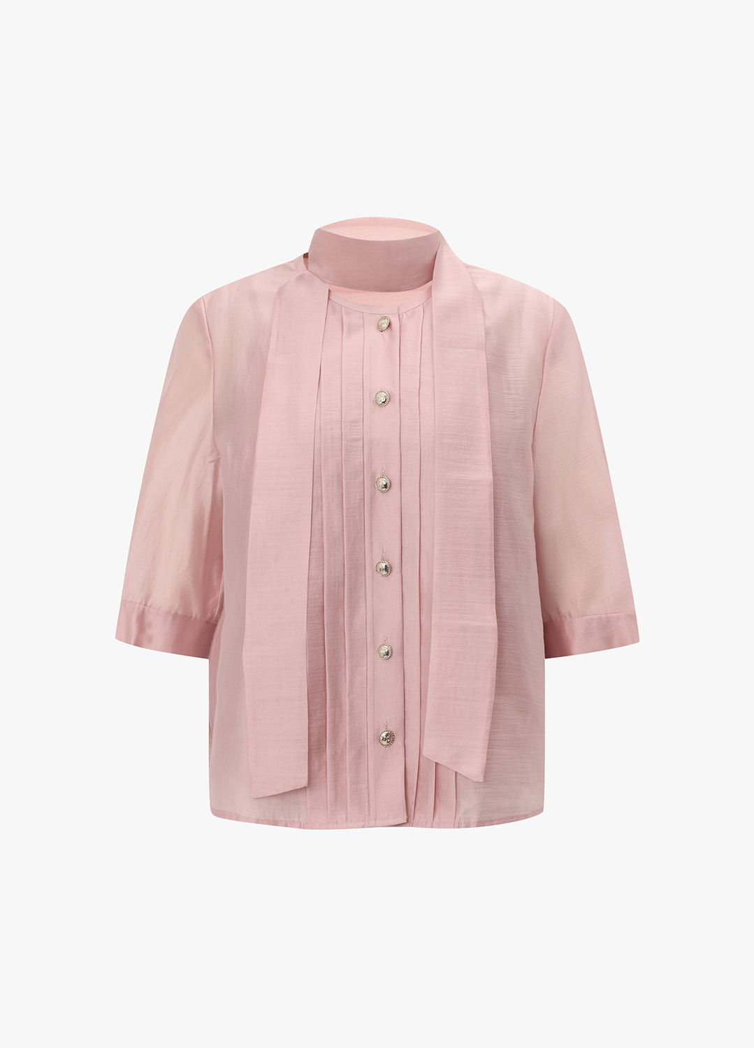 [추가20]시스루 타이 블라우스_LIGHT PINK_1