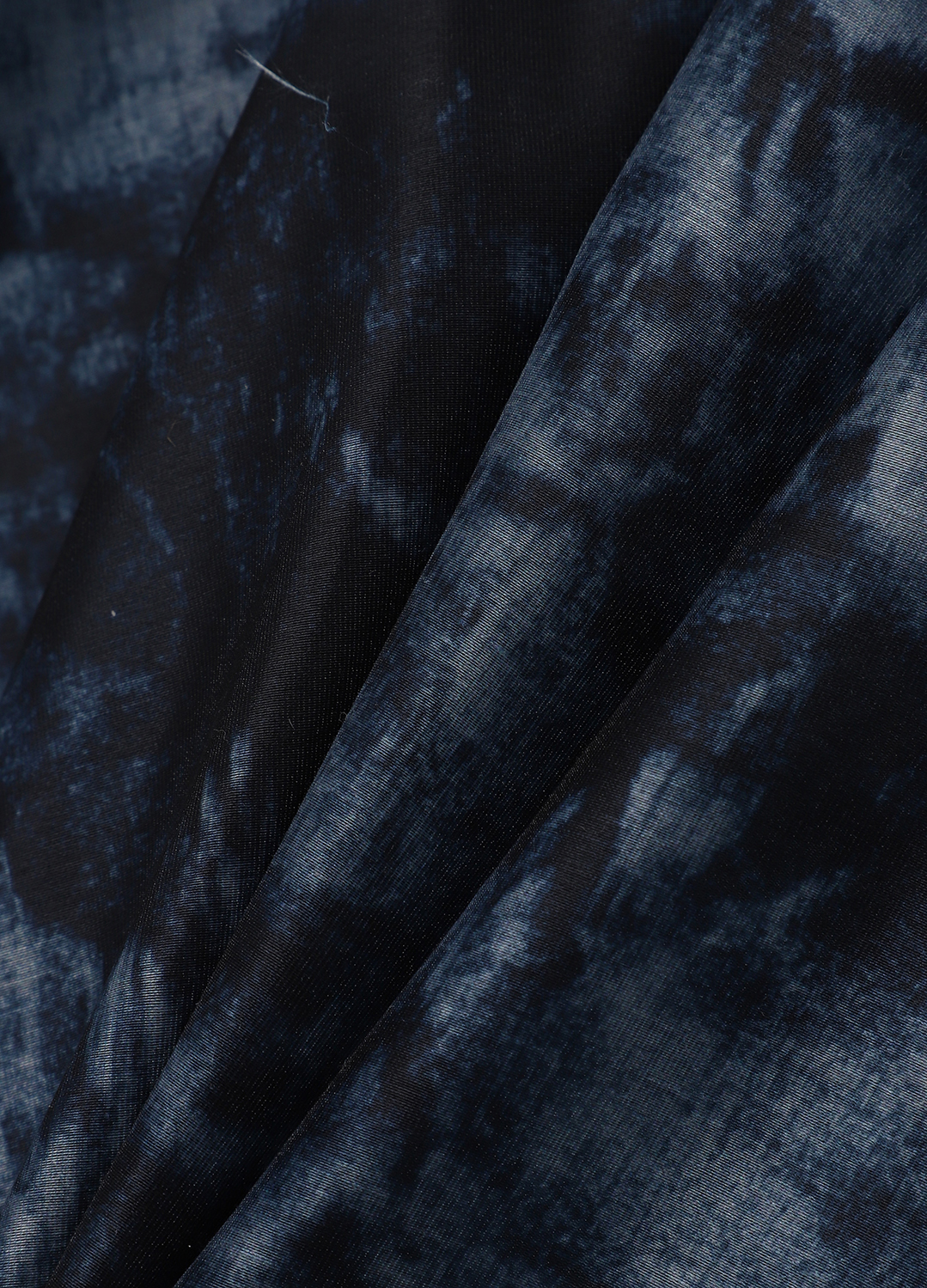 프린트 플레어 스커트_DARK NAVY_8