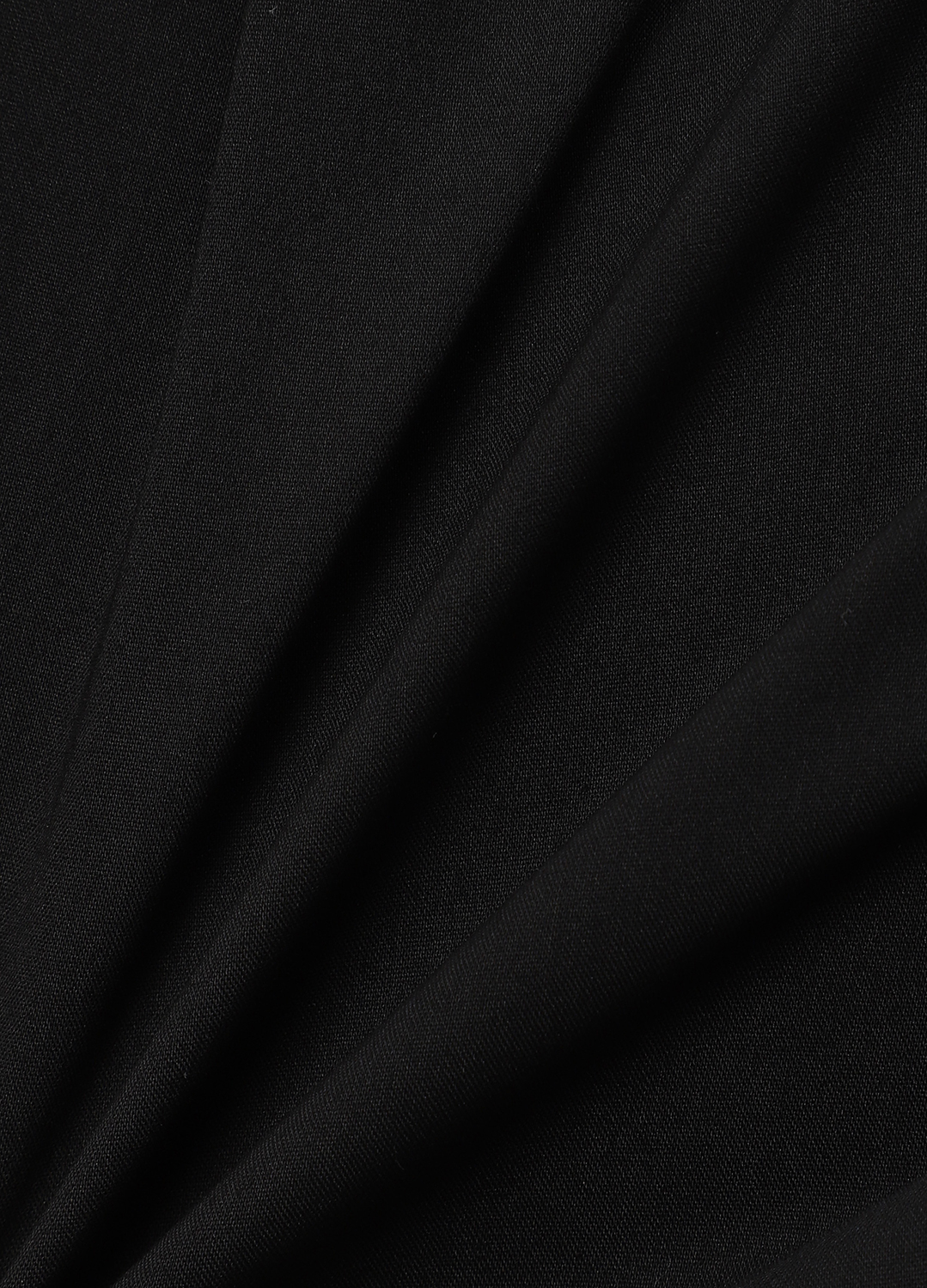 코튼 슬림핏 블라우스_BLACK_6
